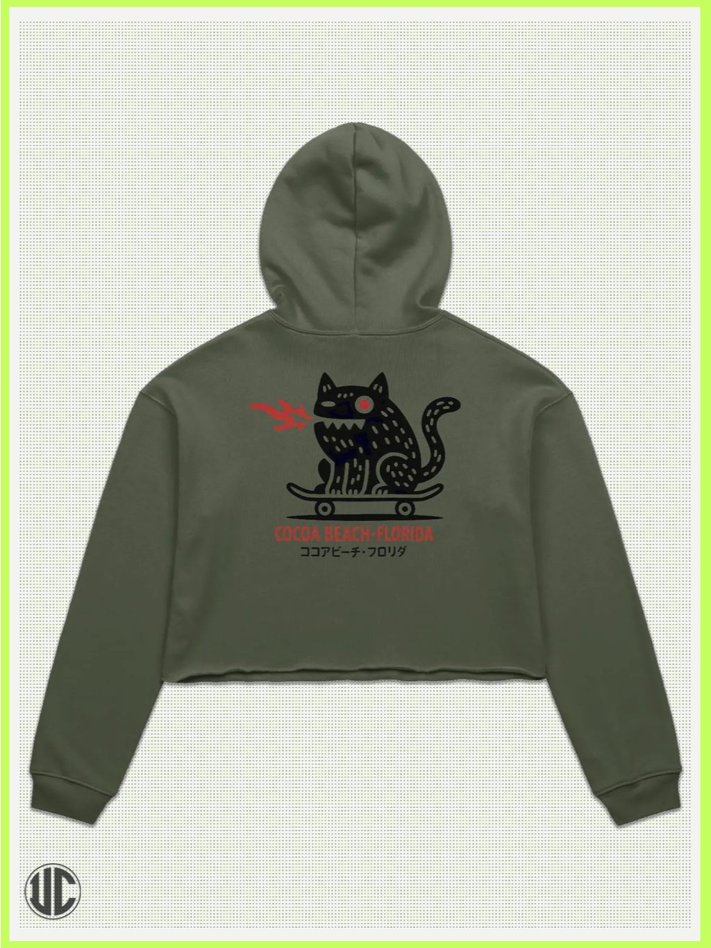 UnkoCon – Cocoa Beach FL Skater Crop Hoodie product image (1)