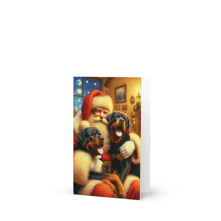 Rottweiler Santa Paws Greeting Card product image (1)