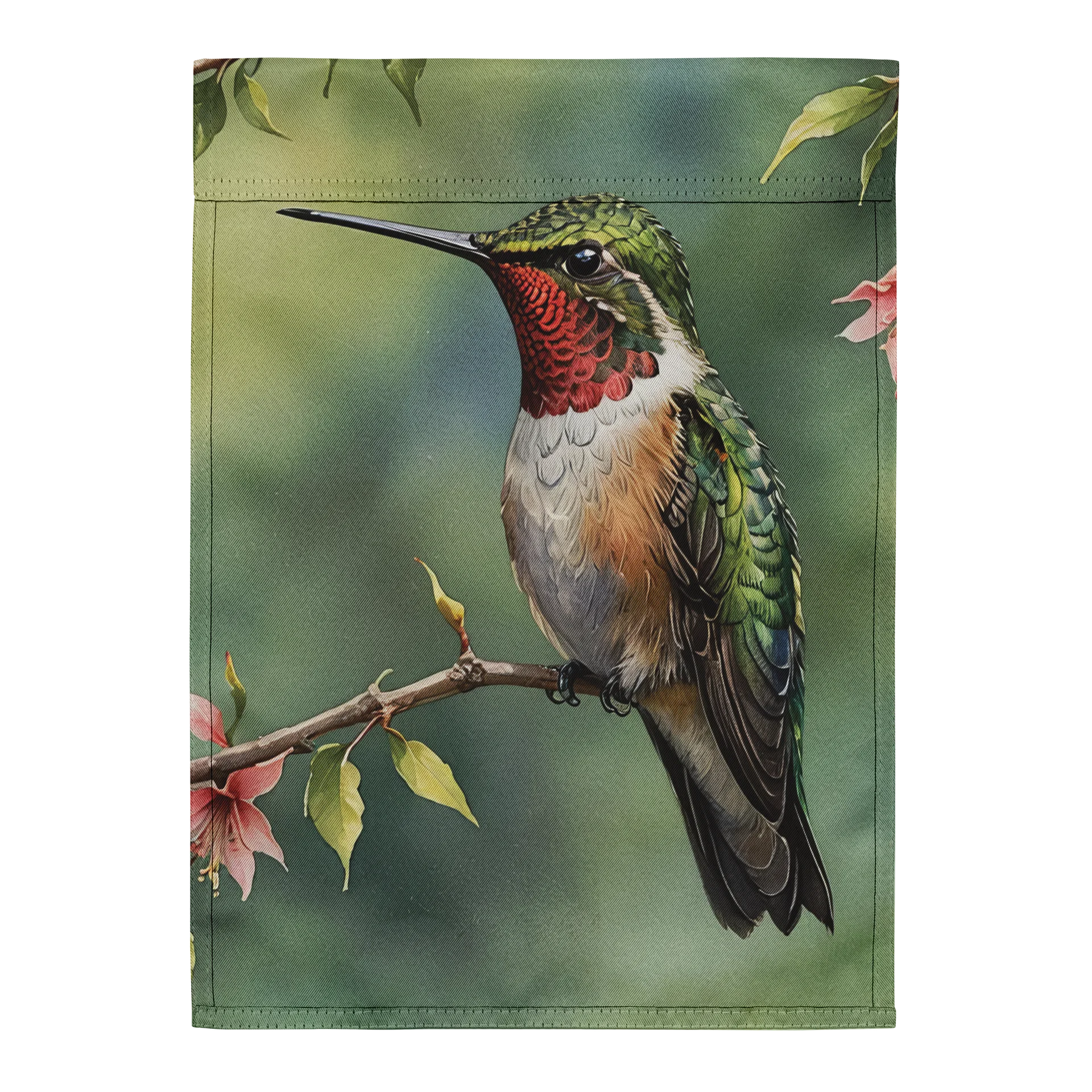 Ruby-Throated Hummingbird Garden Flag product image (3)