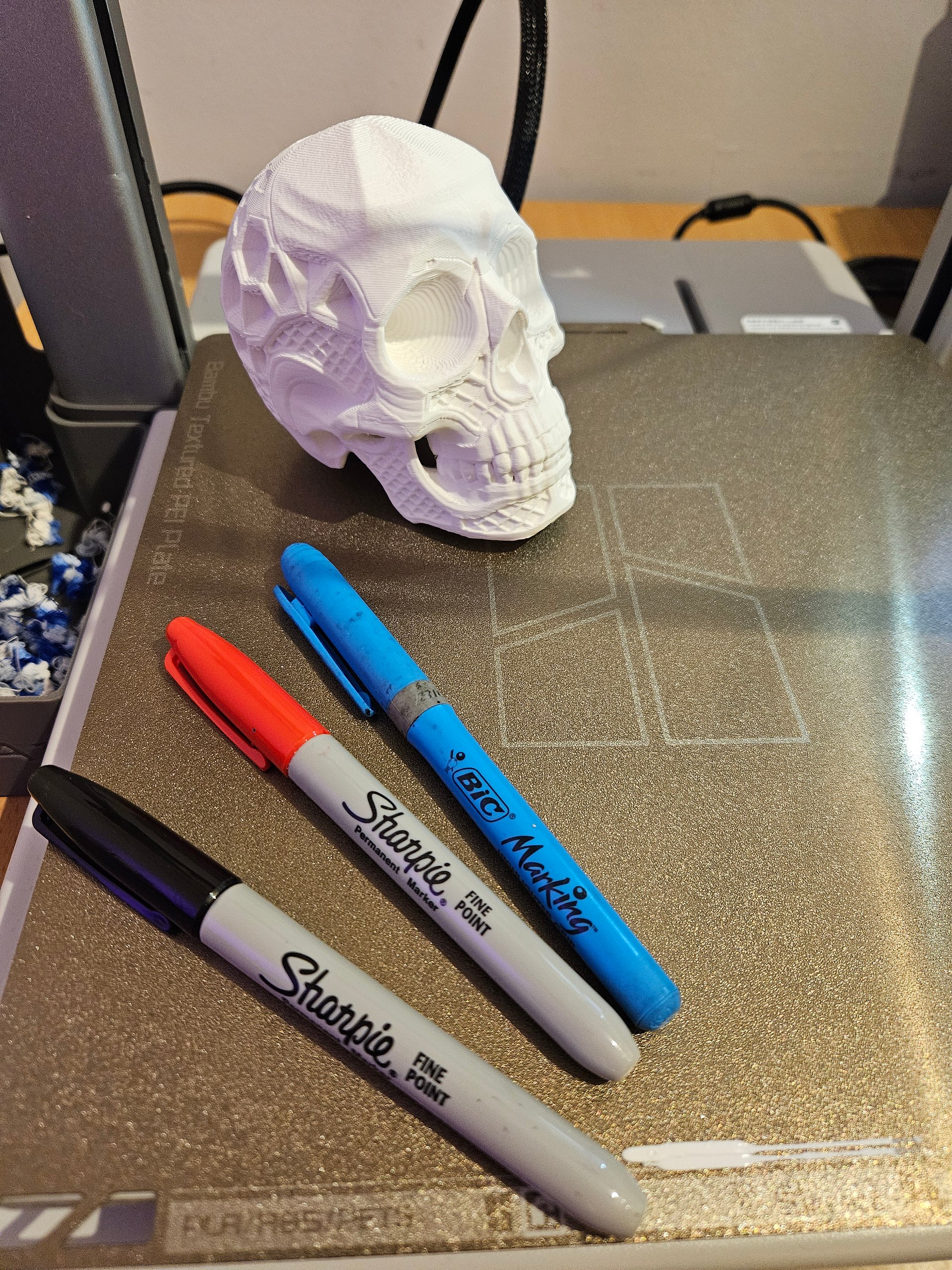 The 3D Coloring Book: Geometric Hex Skull (Digital STL Download) product image (3)
