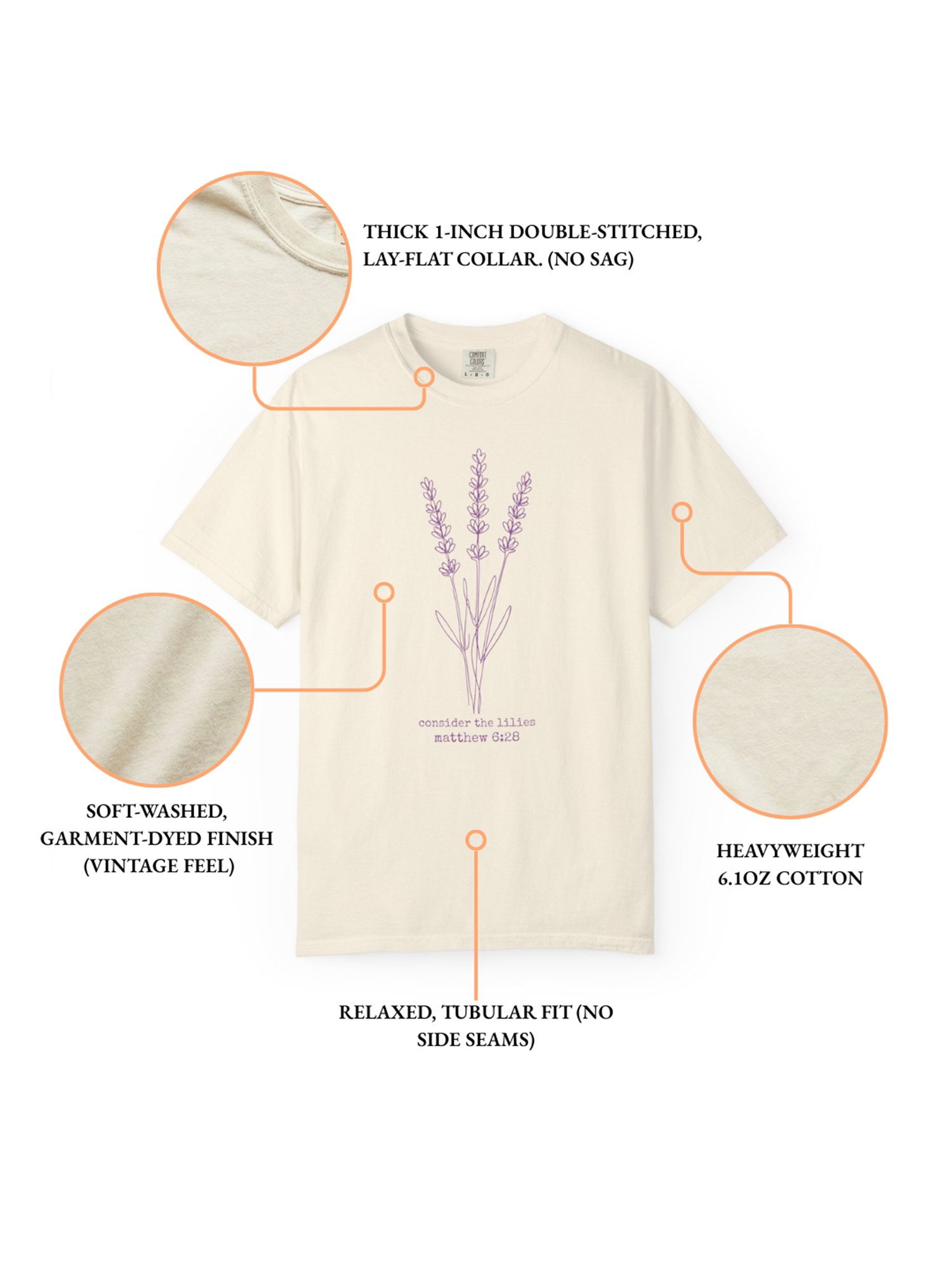 Sabbath — Botanical Tee | Heavyweight product image (3)