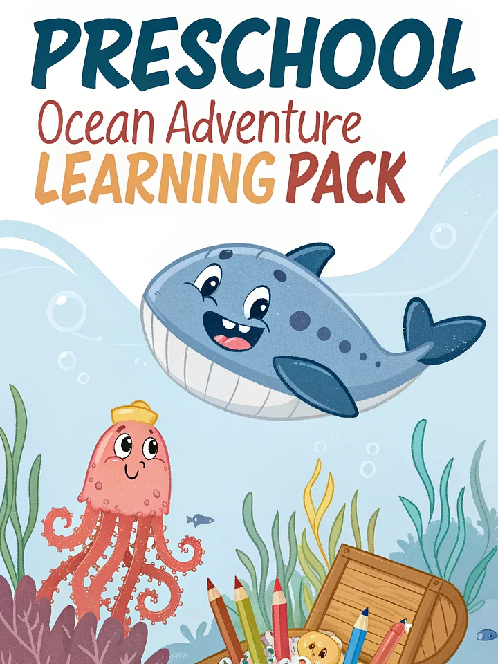 Preschool Ocean Adventure Learning Pack. product image (1)