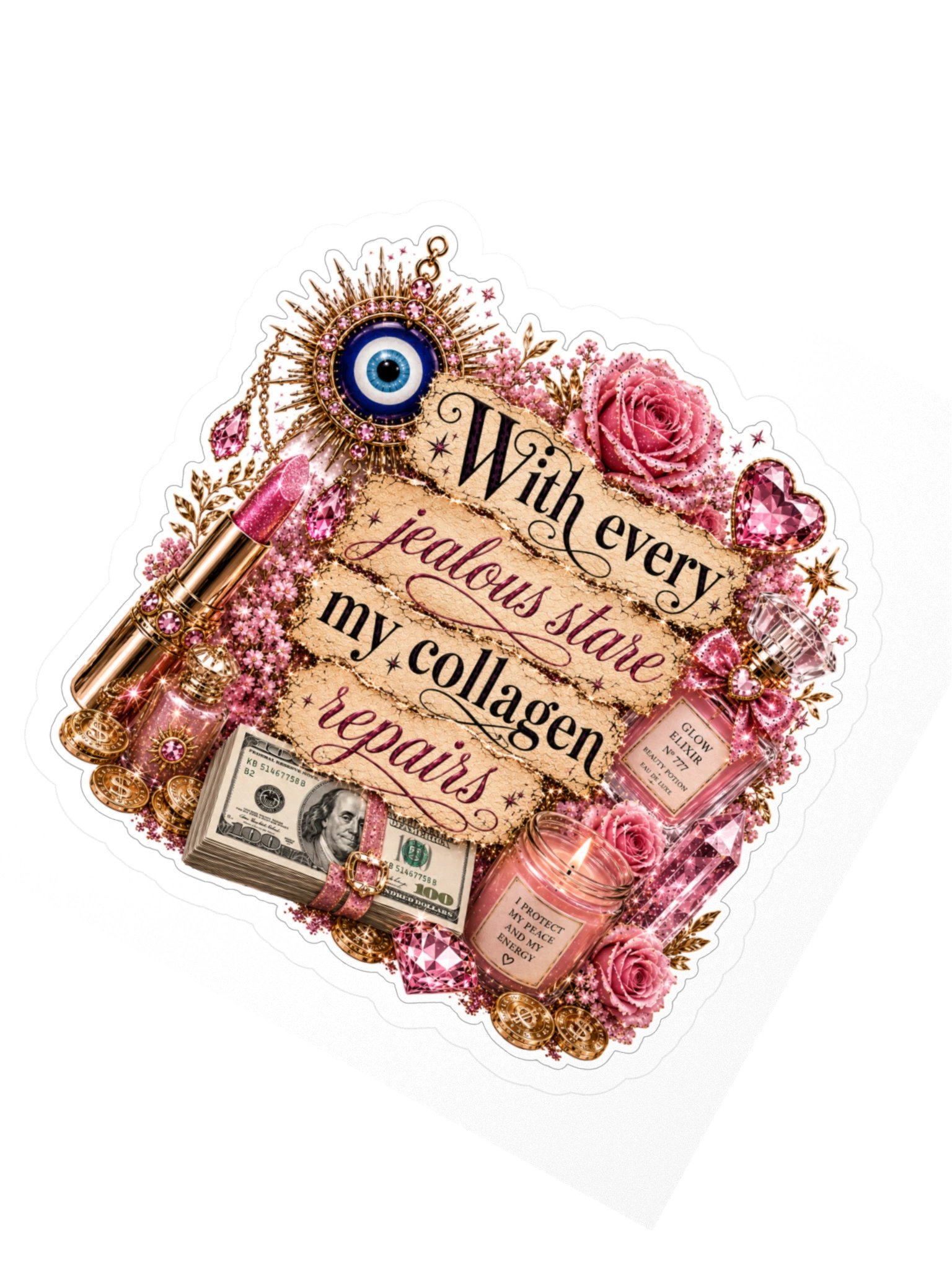 Evil eye to beauty spell sticker product image (2)
