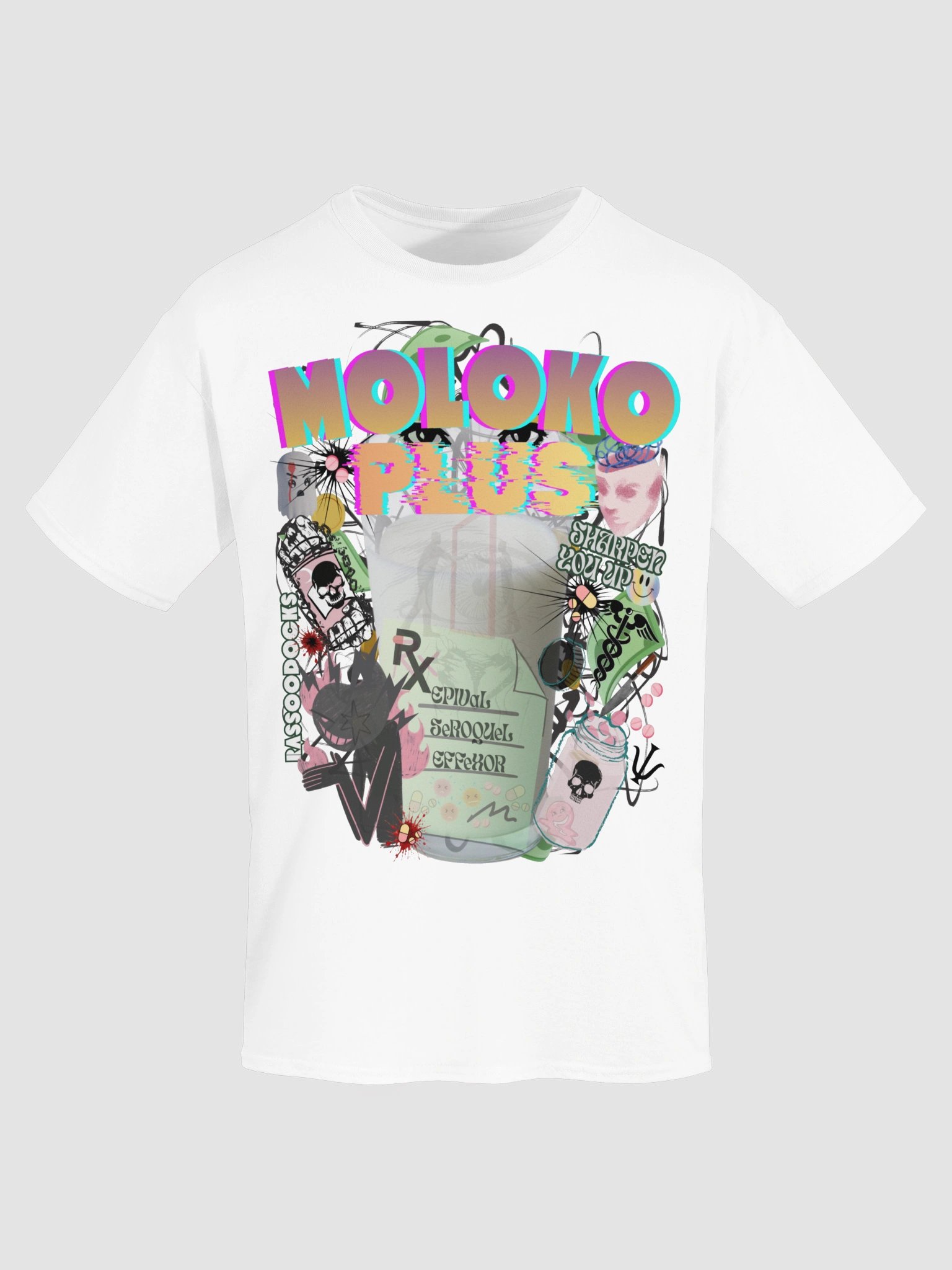 Cotton Moloko Plus RX Graphic Tee | Clockwork Orange Streetwear Shirt product image (2)