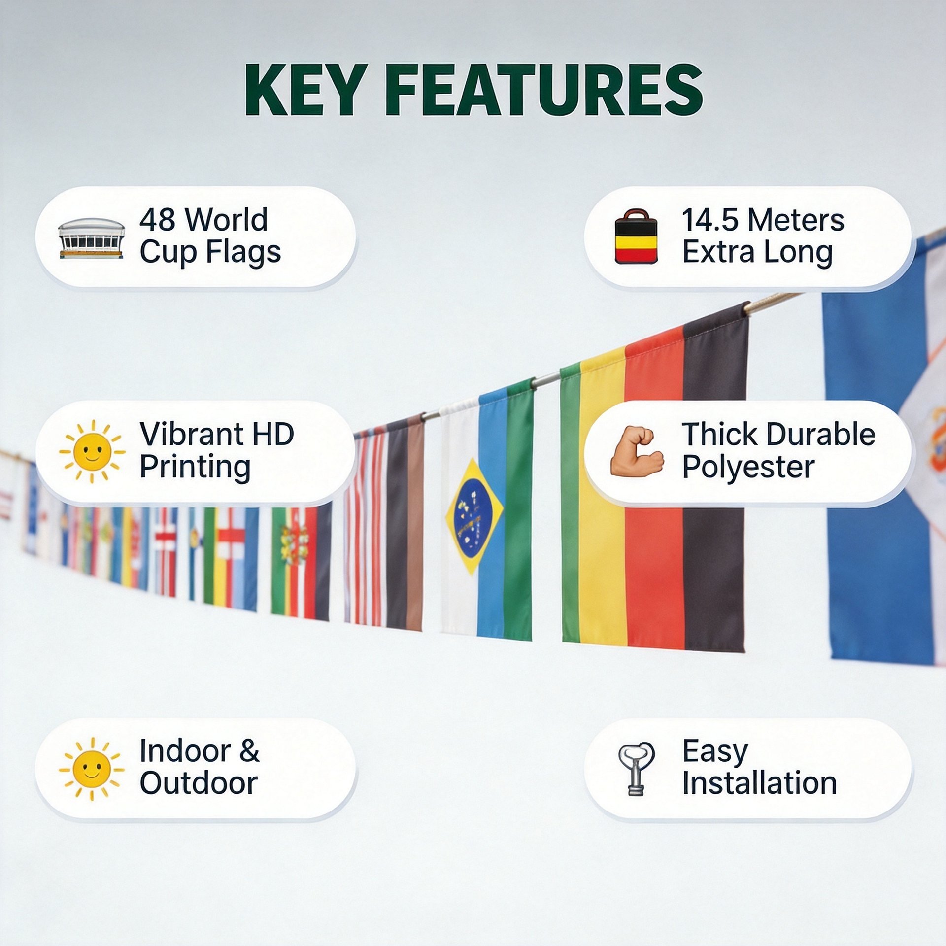 2026 World Cup Celebration Banner | 48 National Teams (14.5m) product image (4)