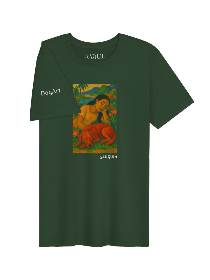 DOGART Unisex Jersey Dog T-Shirt - PAUL GAUGUIN - Iconic Painting Reimagined with Dogs product image (2)