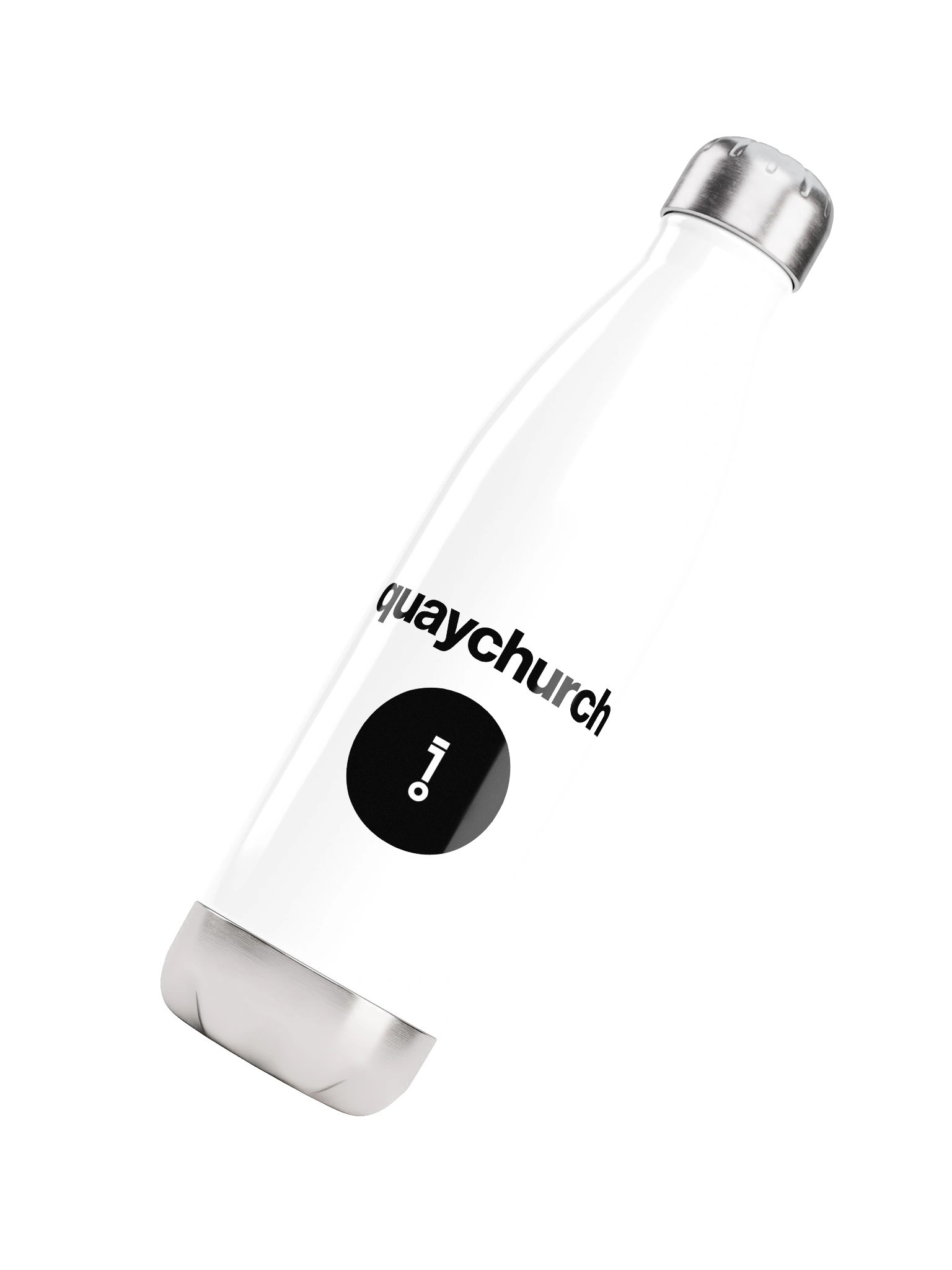 quaychurch steel water bottle product image (4)