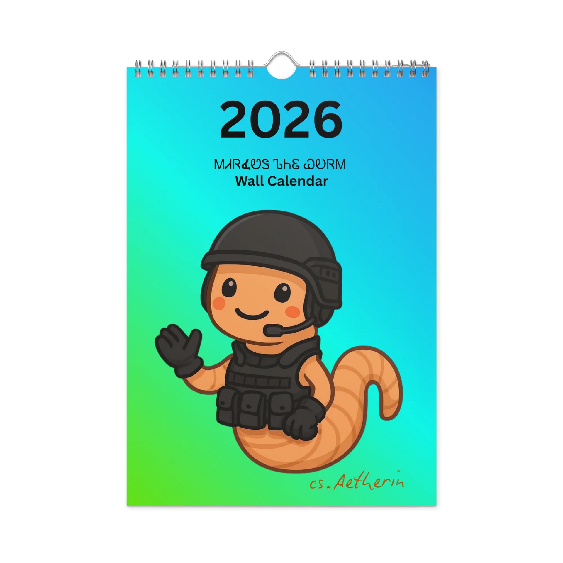 2026 Marcus the Worm Wall Calendar product image (1)