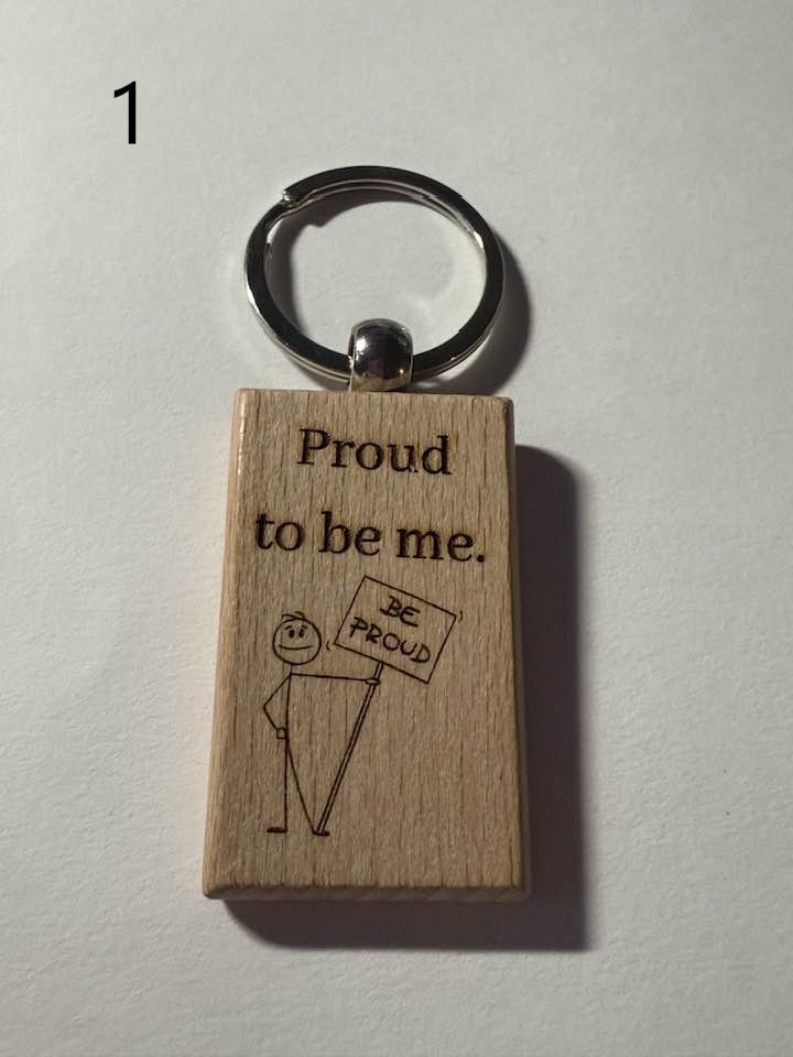 Wooden Engraved Neurodivergent Keychains | ADHD, Autism, Anxiety, and More (2) product image (1)
