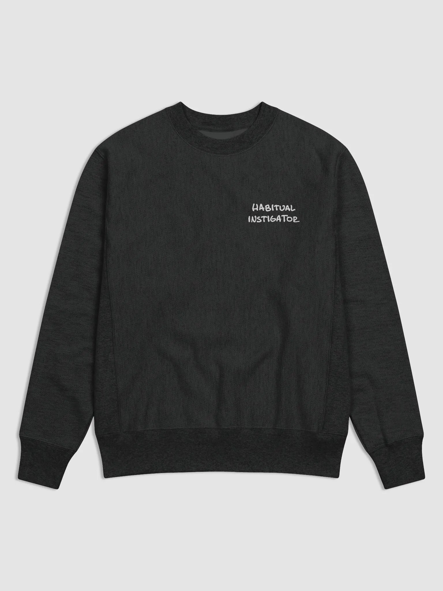 HABITUAL INSTIGATOR (sm. white design) Champion Cotton Max Sweatshirt product image (1)