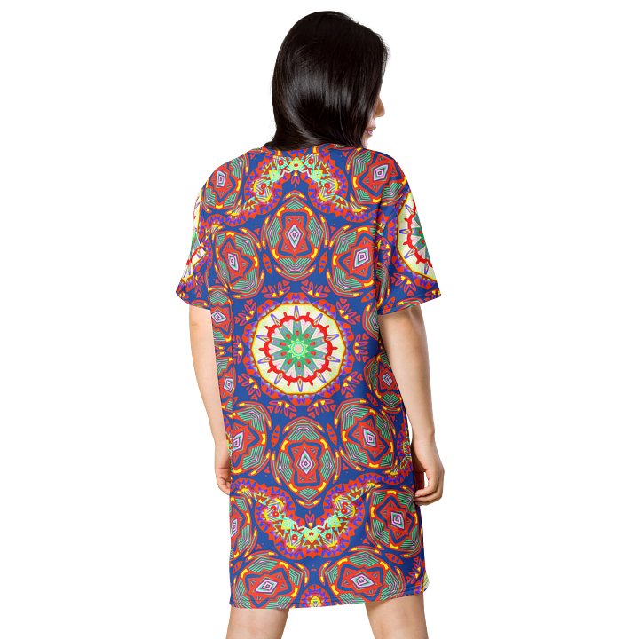 Earth Florals AOP T Shirt Dress product image (2)