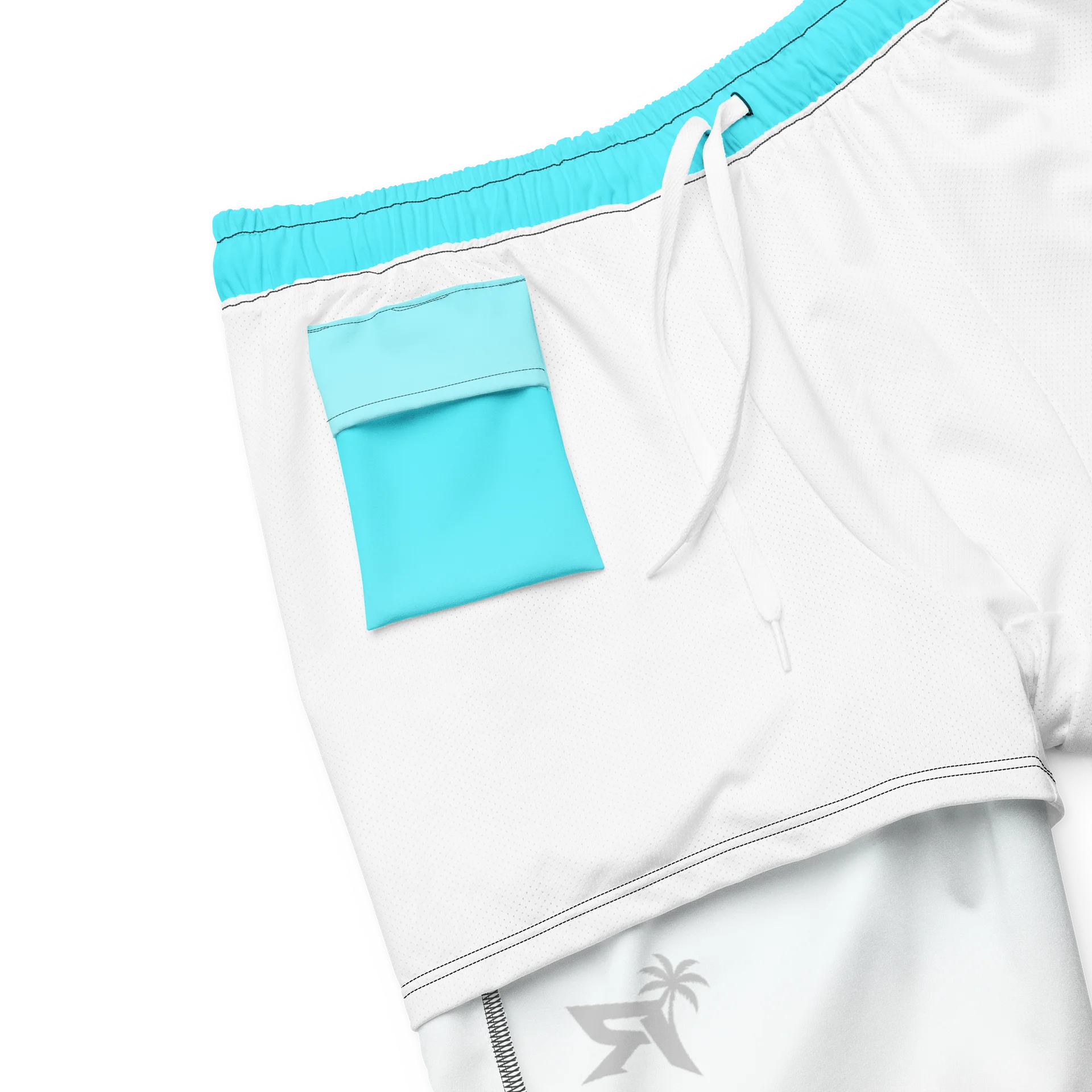 Reign Blue/White Swim Trunks product image (8)