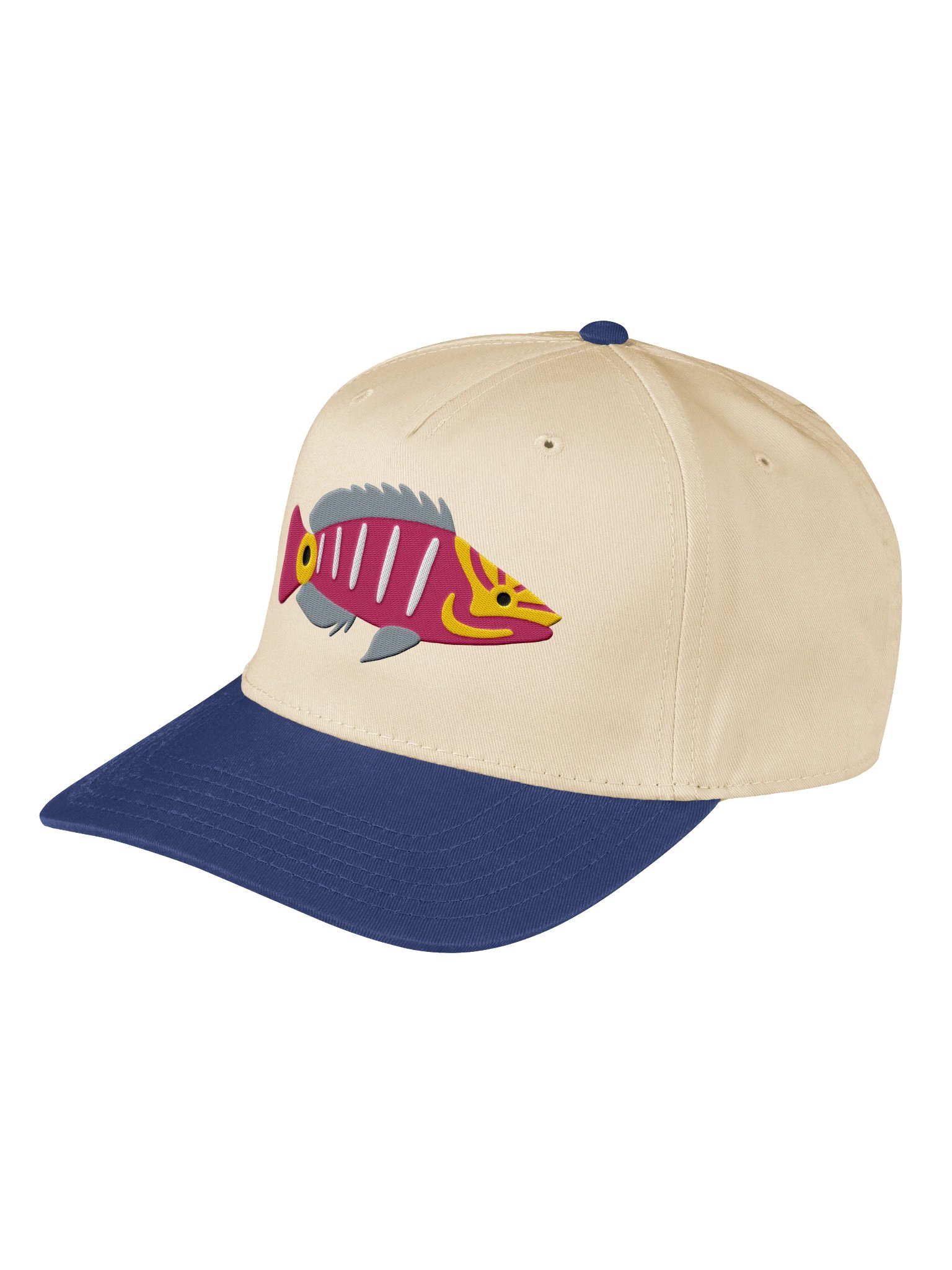 Mystery Wrasse Embroidered Mid-Profile Baseball Cap | Saltwater Reef Fish Hat product image (15)