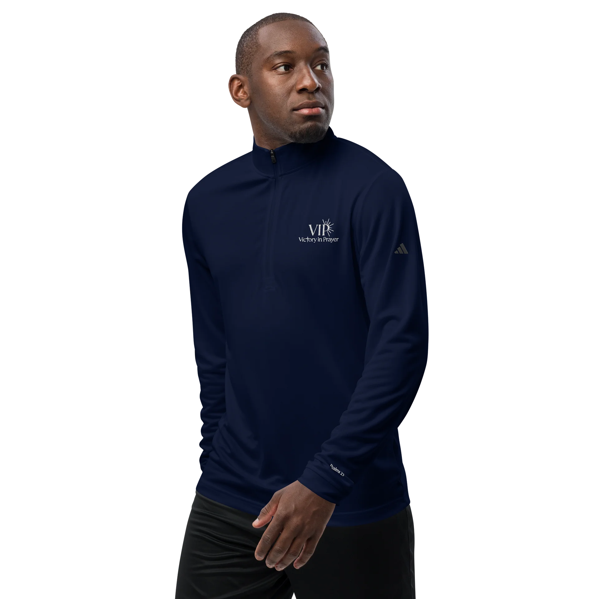 Premium Embroidered Victory in Prayer Psalms 23 Quarter Zip product image (5)