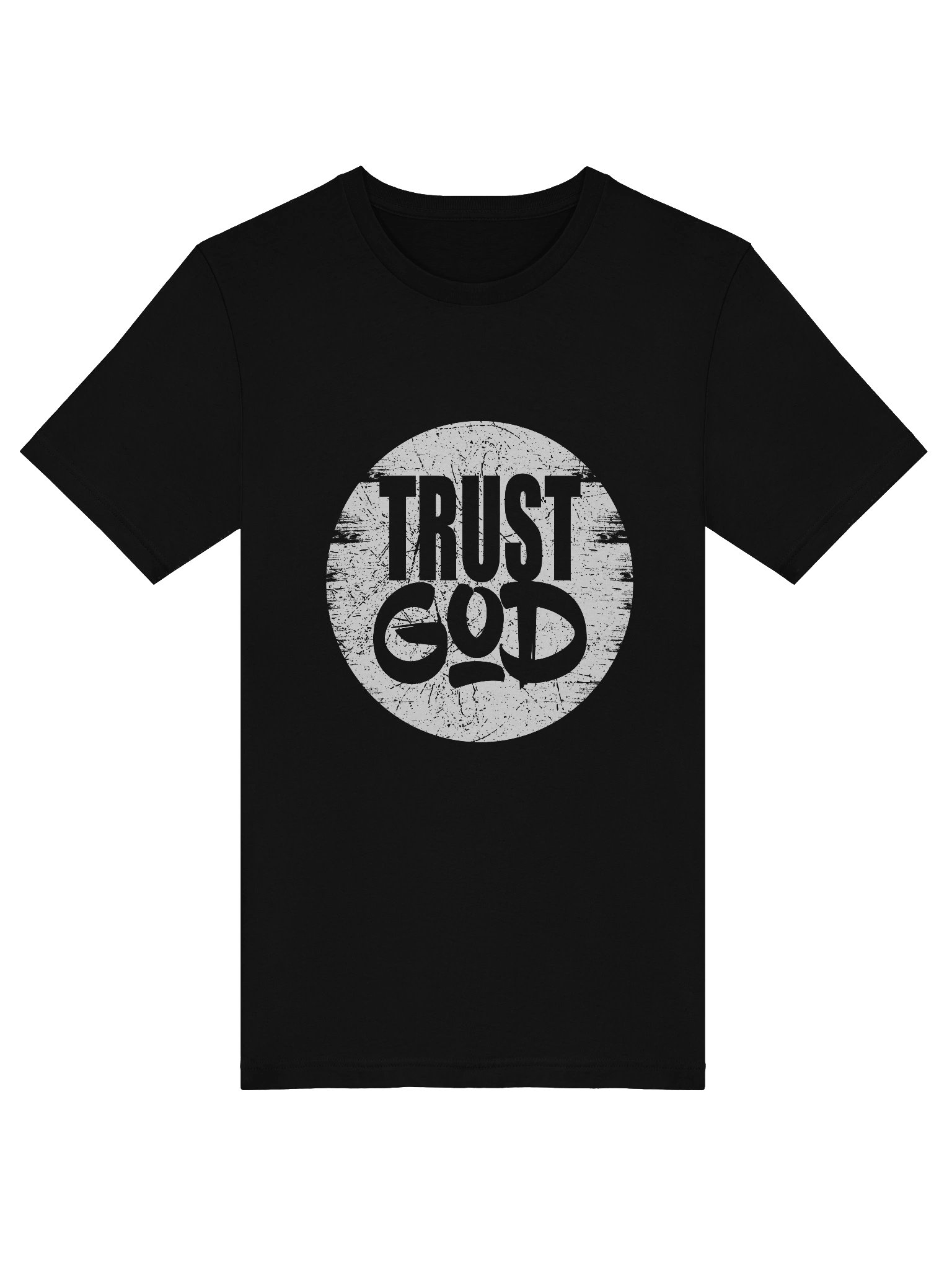 Pixelated Circle Trust God Unisex T-Shirt product image (5)