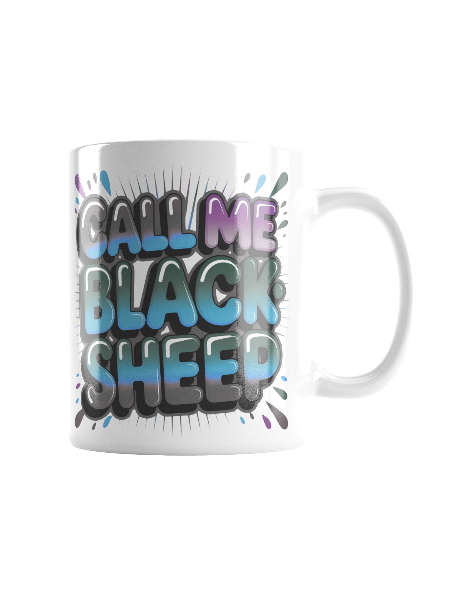 Dark Call Me Blacksheep White Glossy Mug product image (4)