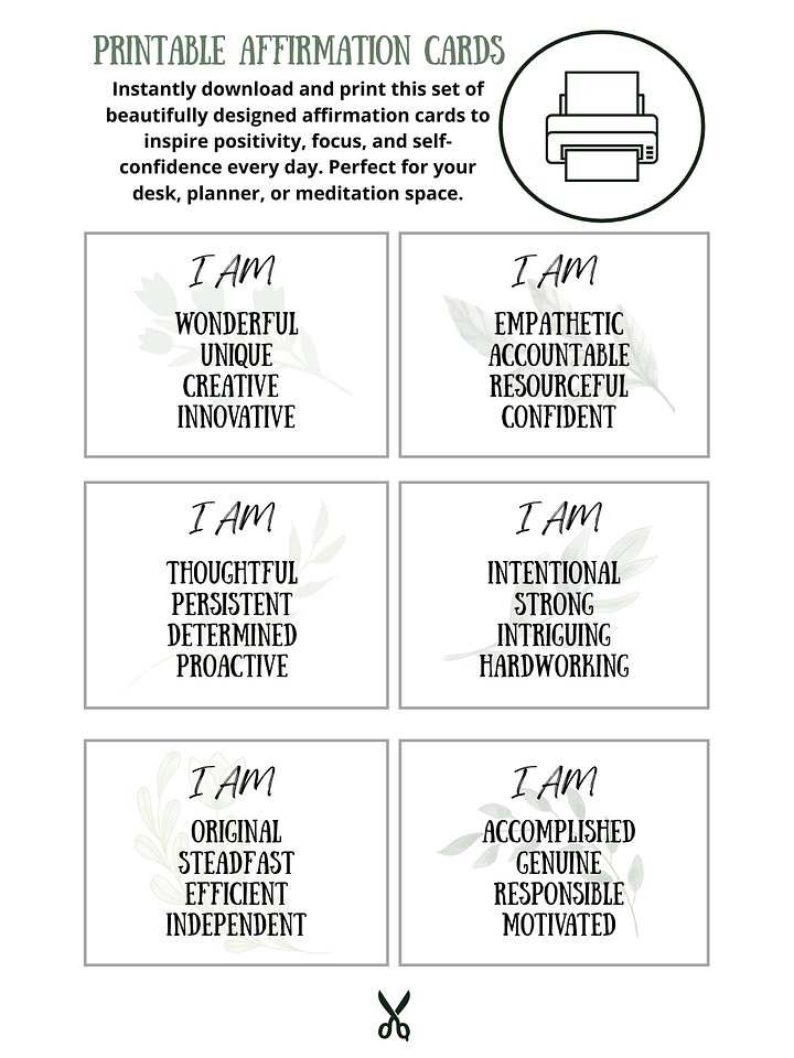 68 Affirmation Cards (+16 Bonus Write-In Cards) for Daily Life Alignment product image (2)