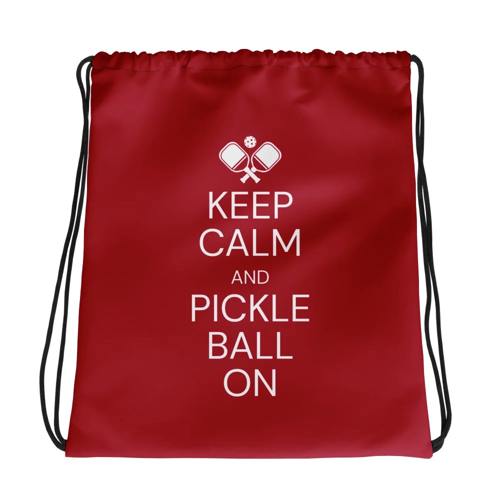 Pickleball On-The-Go Drawstring Bag product image (1)
