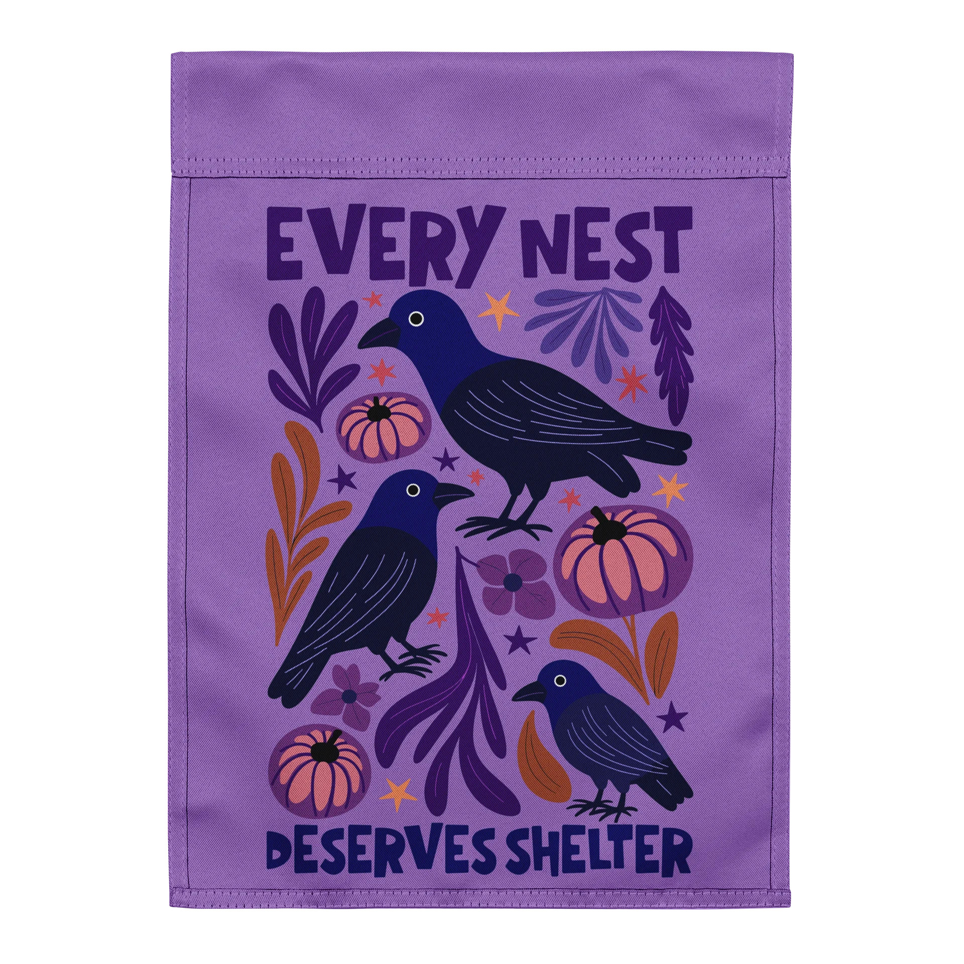 Democratic Socialist Halloween Raven Garden Flag product image (3)