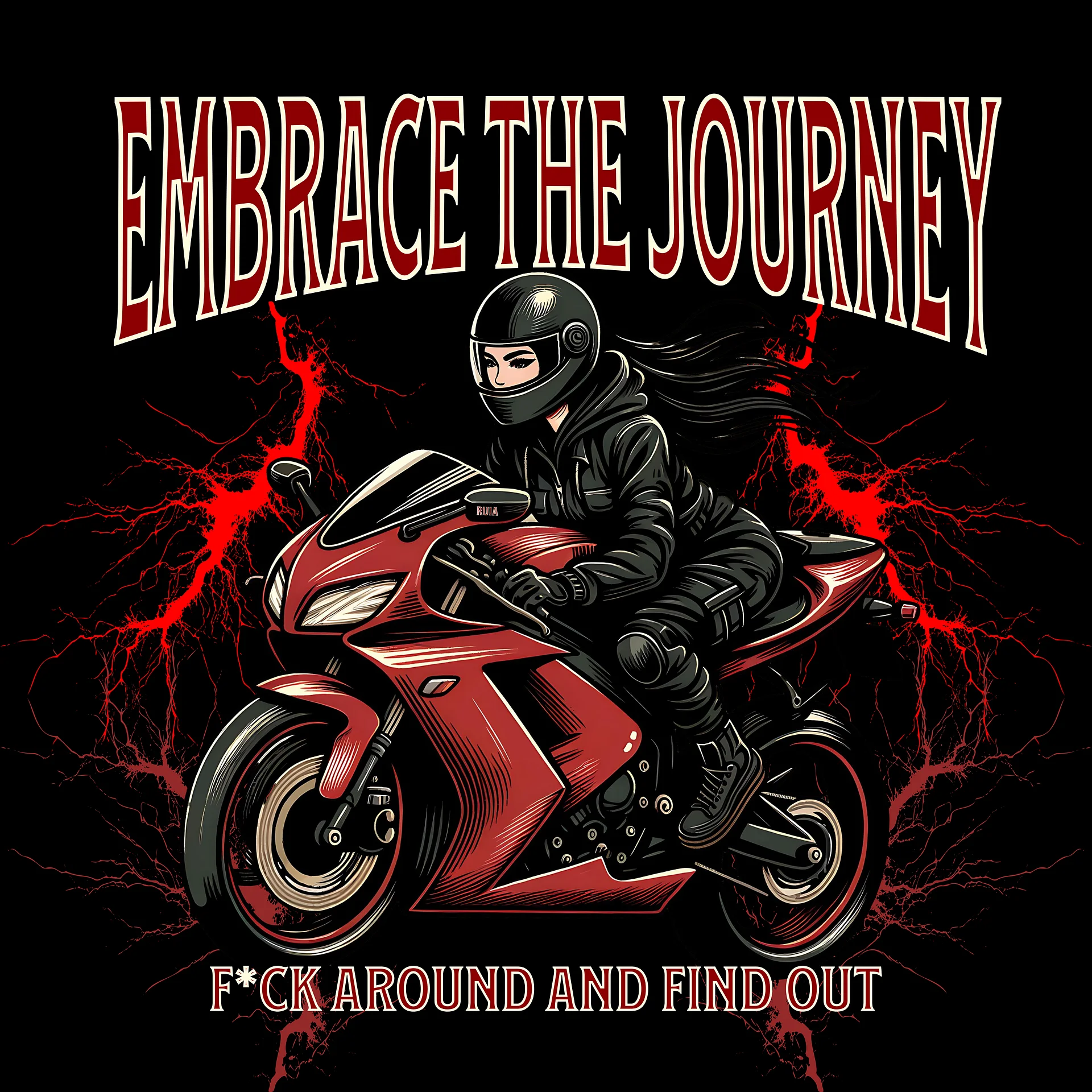 Embrace The Journey - Biker Chick product image (1)