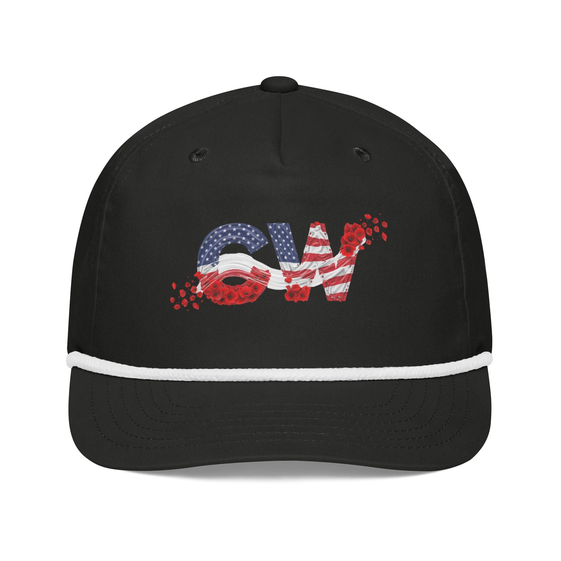 Patriotic Floral Golf Rope Cap product image (1)