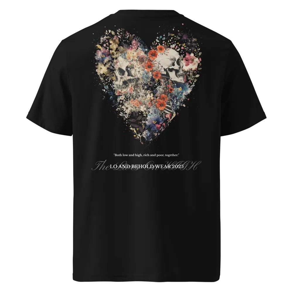 The Lives On HIGH | The Bloody Heart X Skeleton | UNISEX Tee | White product image (2)