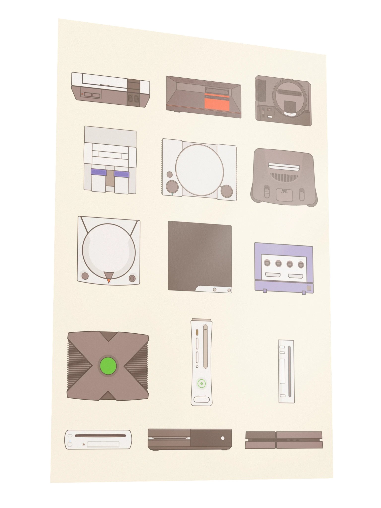 Retro Consoles (Beige) [2x3] product image (3)