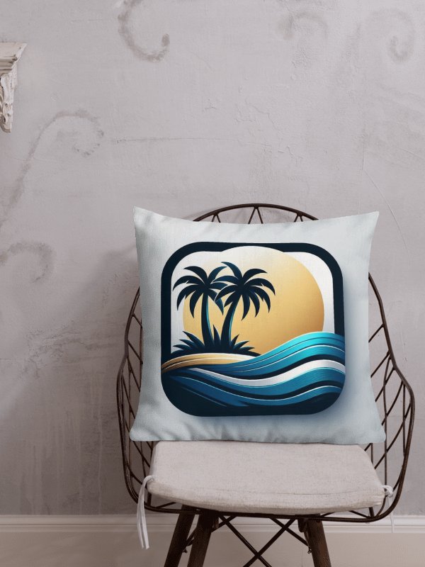 Tropical Vibes Premium Pillow | Ai Design product image (1)
