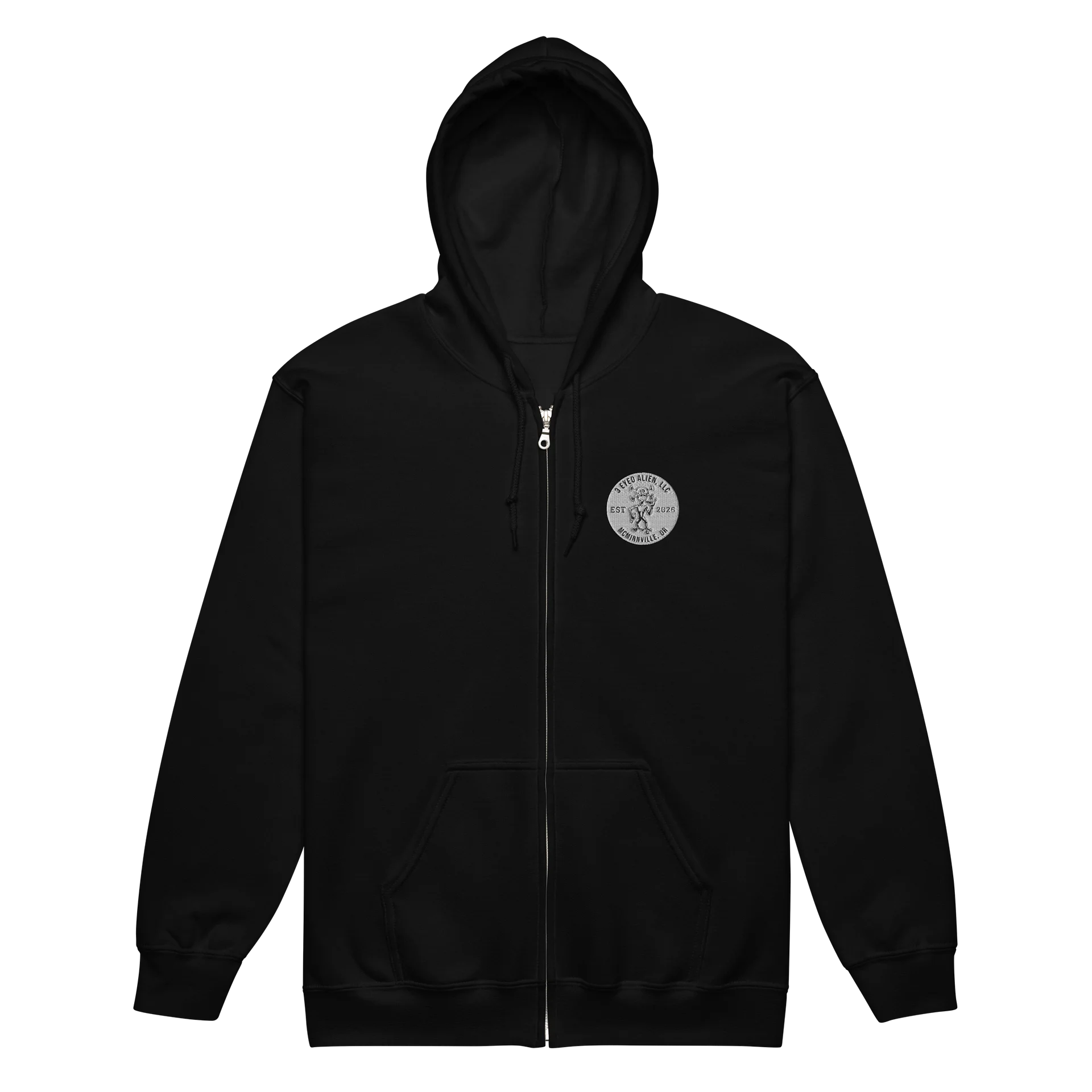 3EA LOGO / KAPWA Doctrine – EMBROIDERED GOLD ZIP HOODIE product image (4)