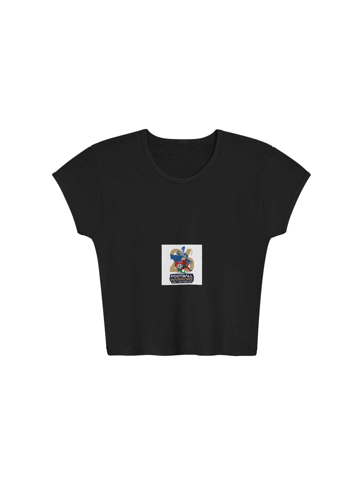 Football Warrior 2026 LA Apparel Women's Ribbed Baby Tee Crop Top product image (1)
