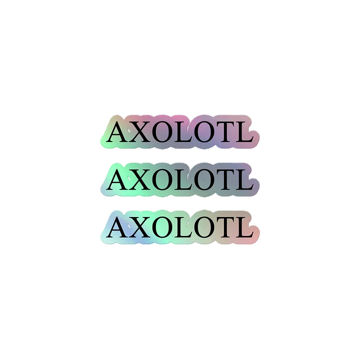 "Axolotl" Holographic Sticker Sheet product image (1)