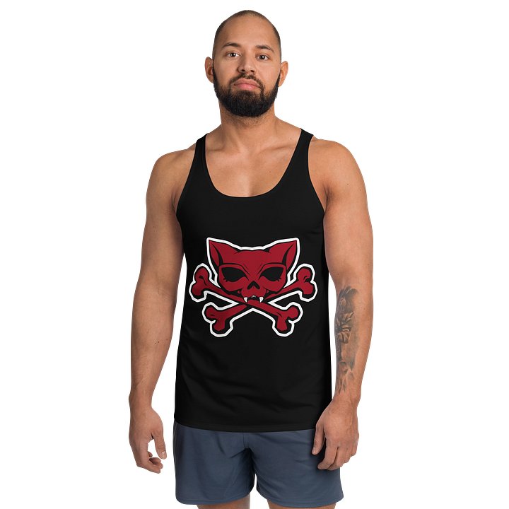 Red Kat Skull Designer Tanktop product image (1)