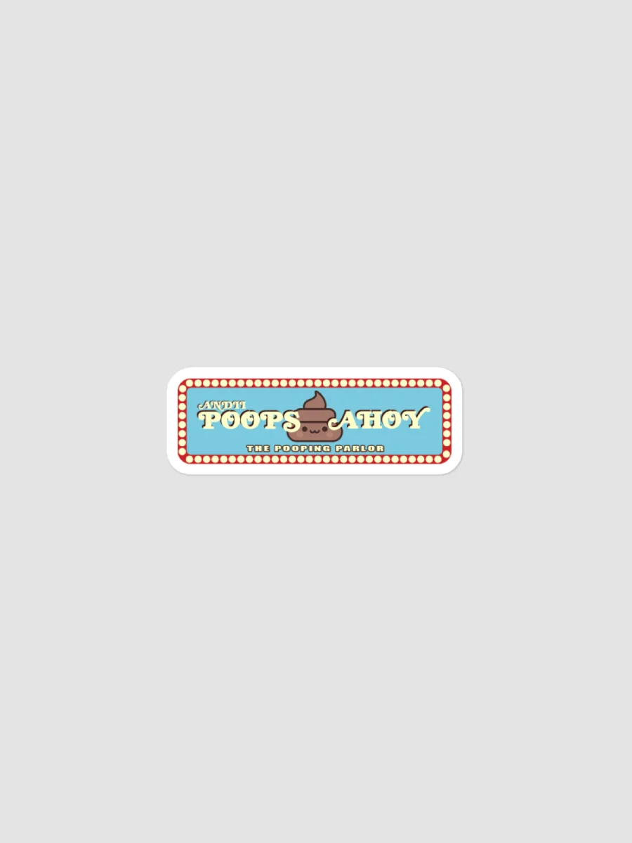 Poops Ahoy Sticker product image (1)
