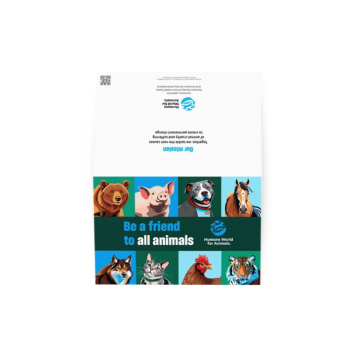 Greeting card - Be a friend to all animals product image (2)