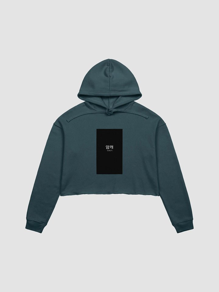 Korean Symbols Bitch Crop Hoodie product image (5)