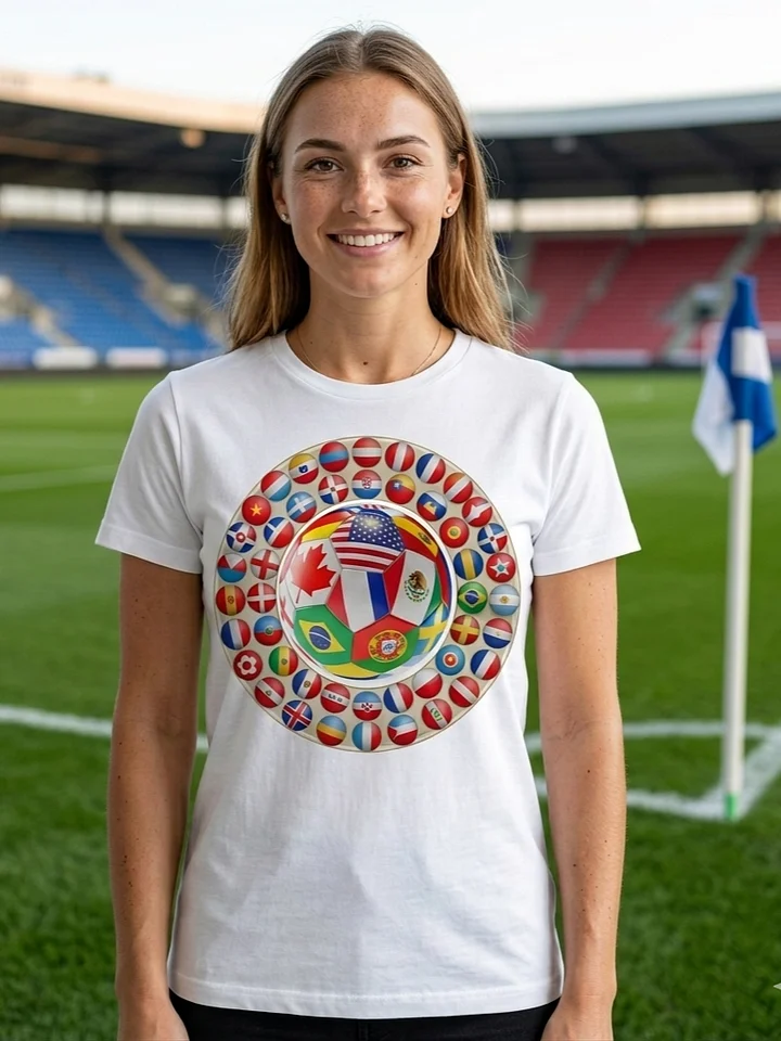 Global soccer theme inspired by World Cup 2026 T-Shirt product image (16)