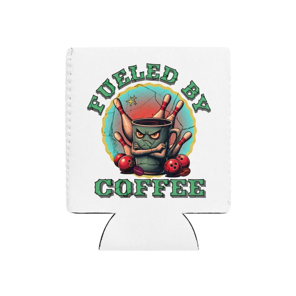 Fueled By Coffee Bowling Can Cooler product image (1)