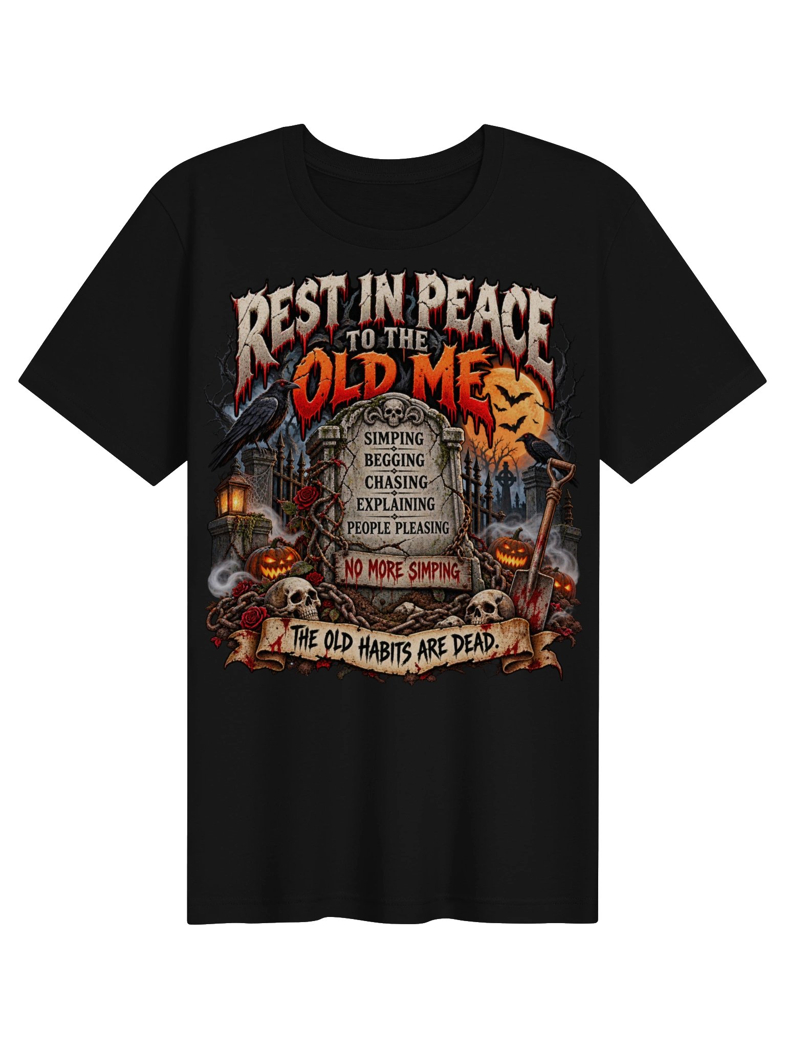 Rest In Peace to the Old Me Halloween Tee product image (3)