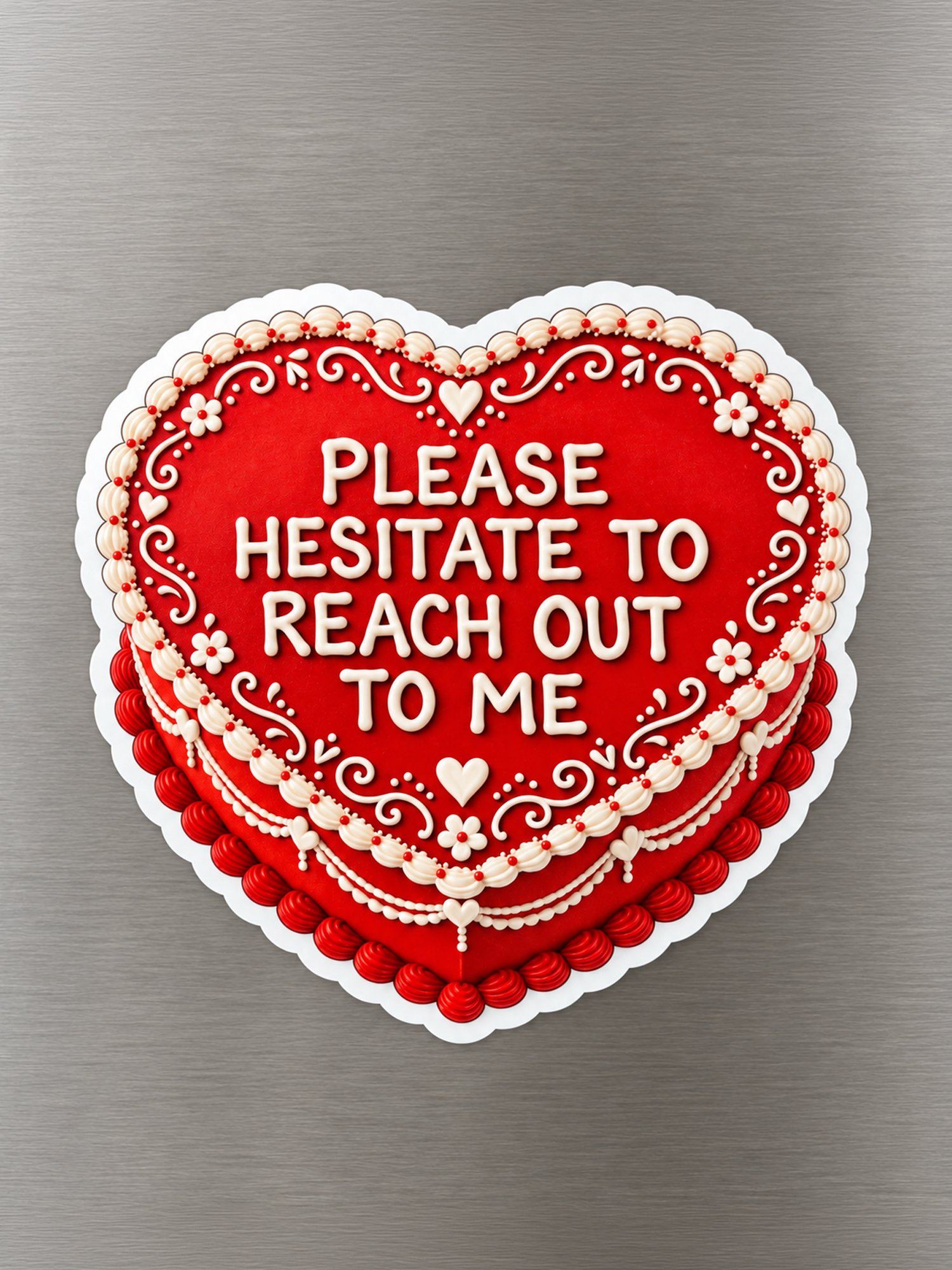 FRIDGE MAGNET: Please Hesitate To Reach Out To Me - FREE SHIPPING product image (1)