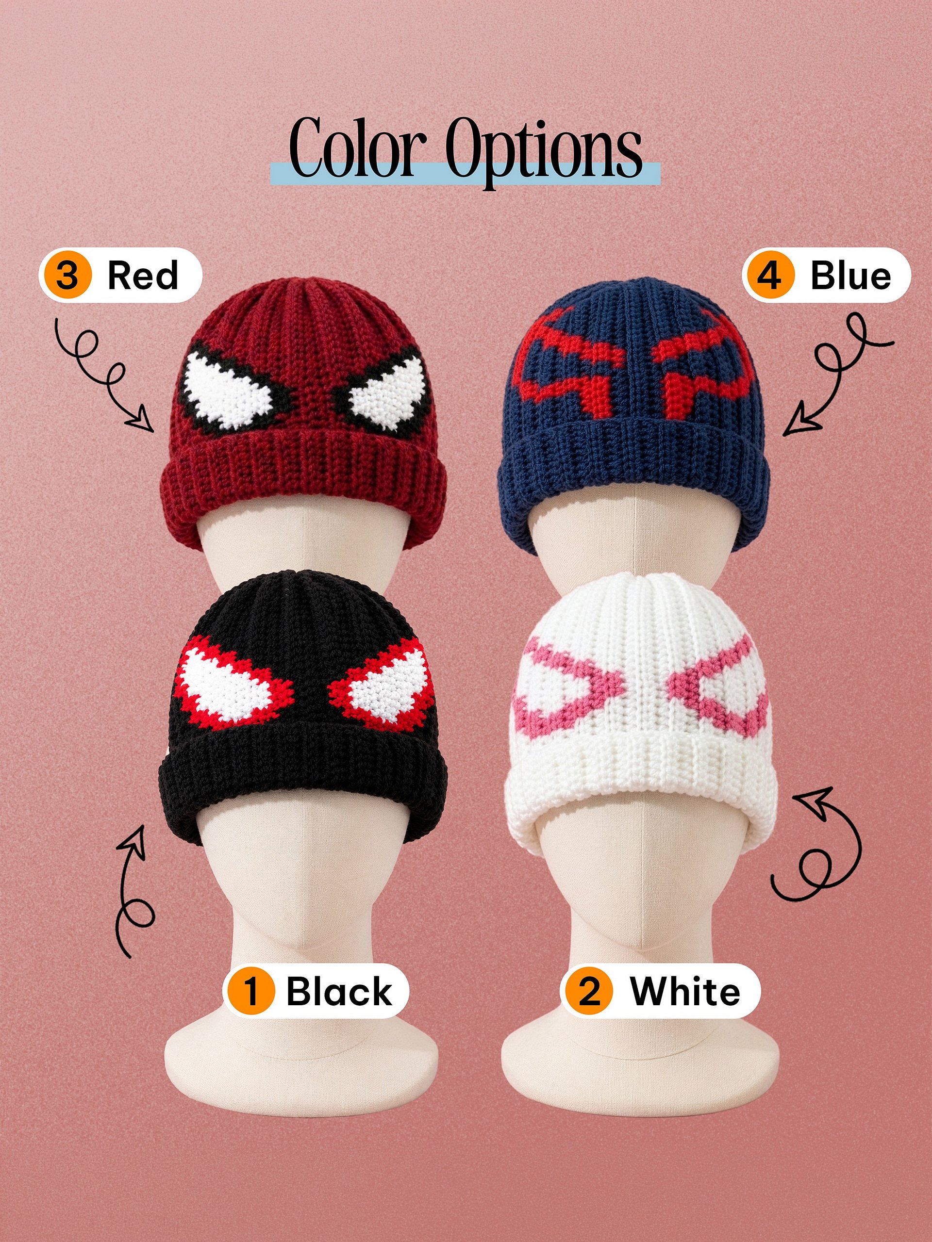 Crochet Spider Inspired Beanie product image (5)