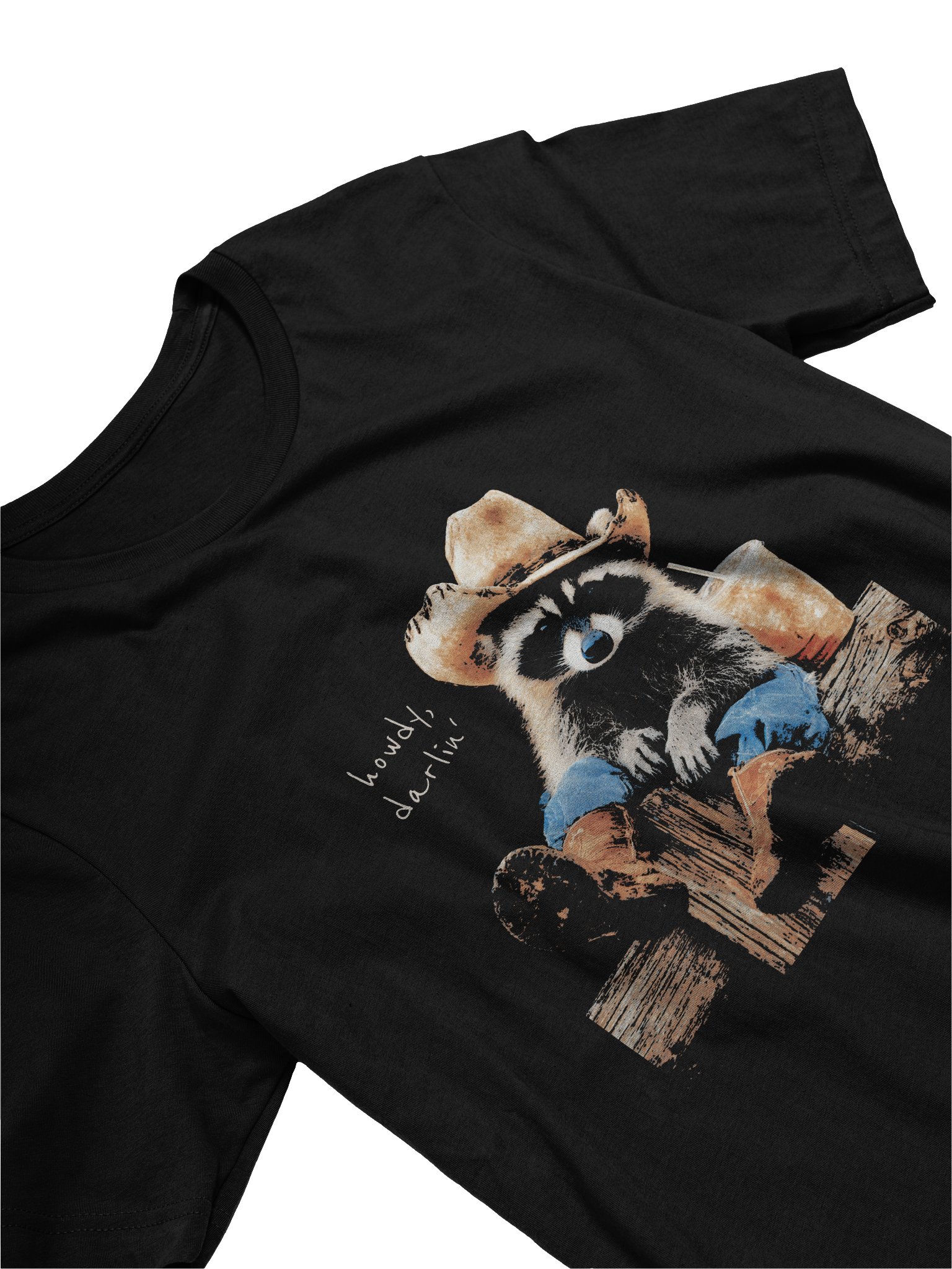 Howdy Darlin' — Raccoon Cowboy Tee product image (3)