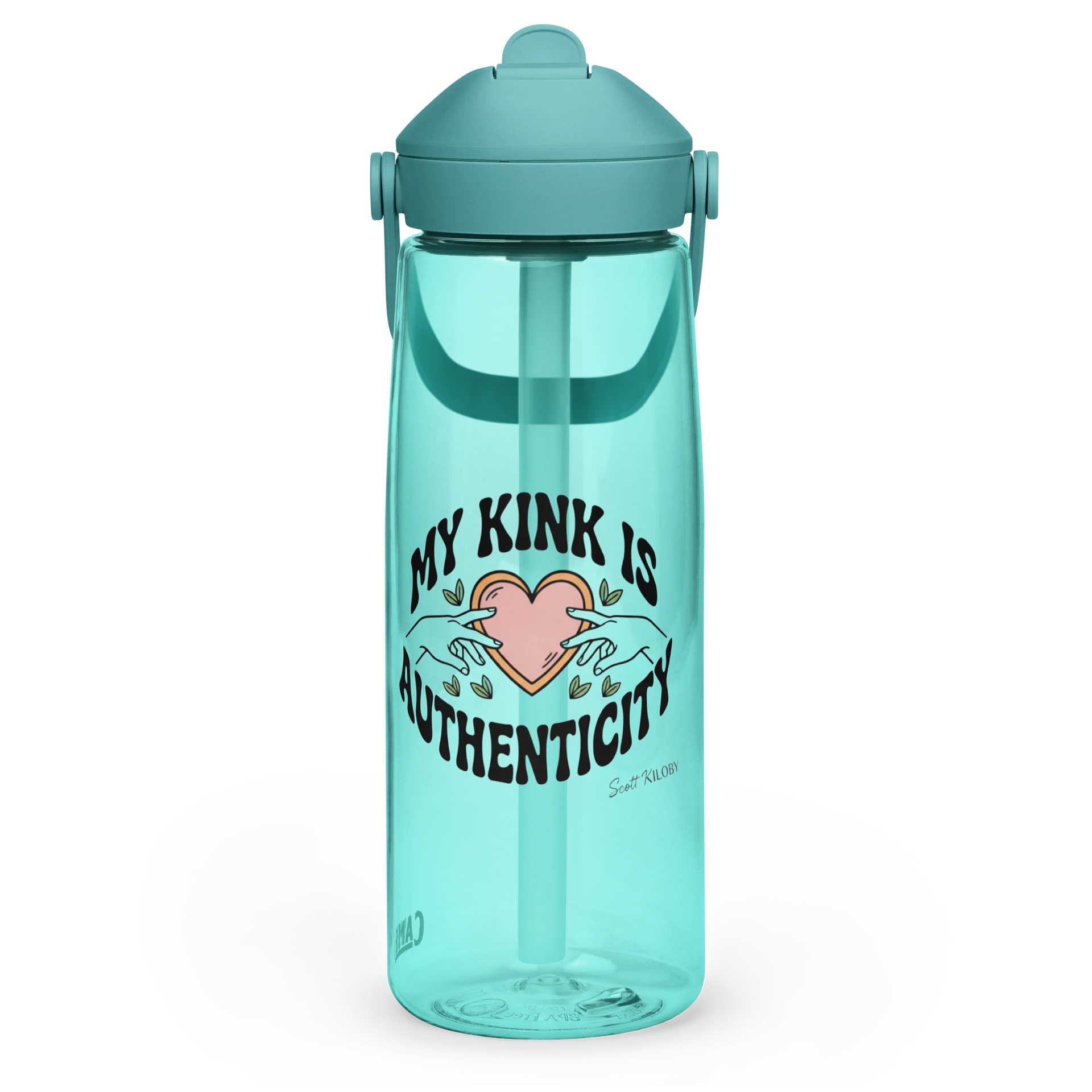 “My Kink Is Authenticity” Cove Flip Straw Water Bottle product image (3)