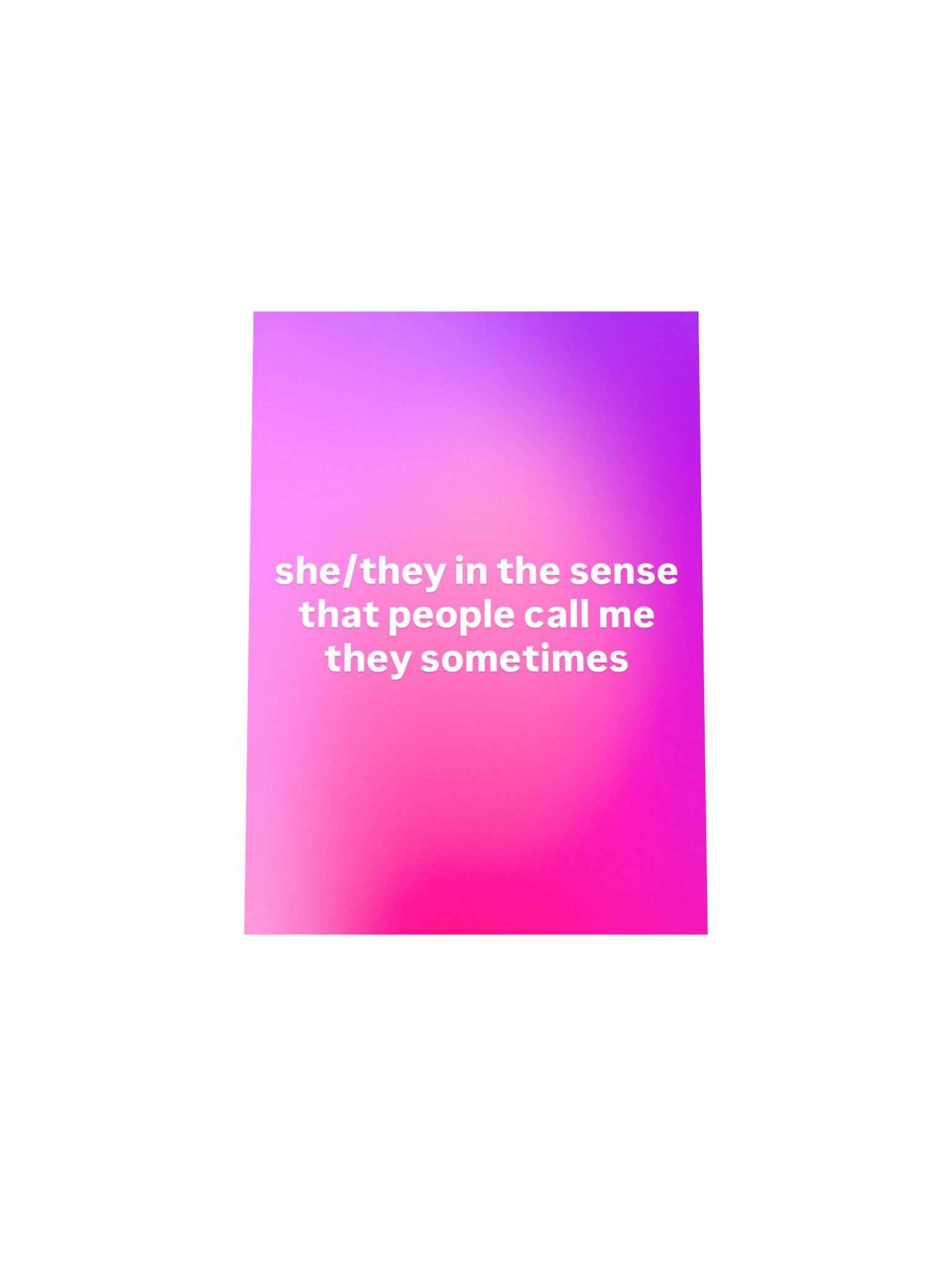 "She/They" Create Mode Print/Poster product image (25)