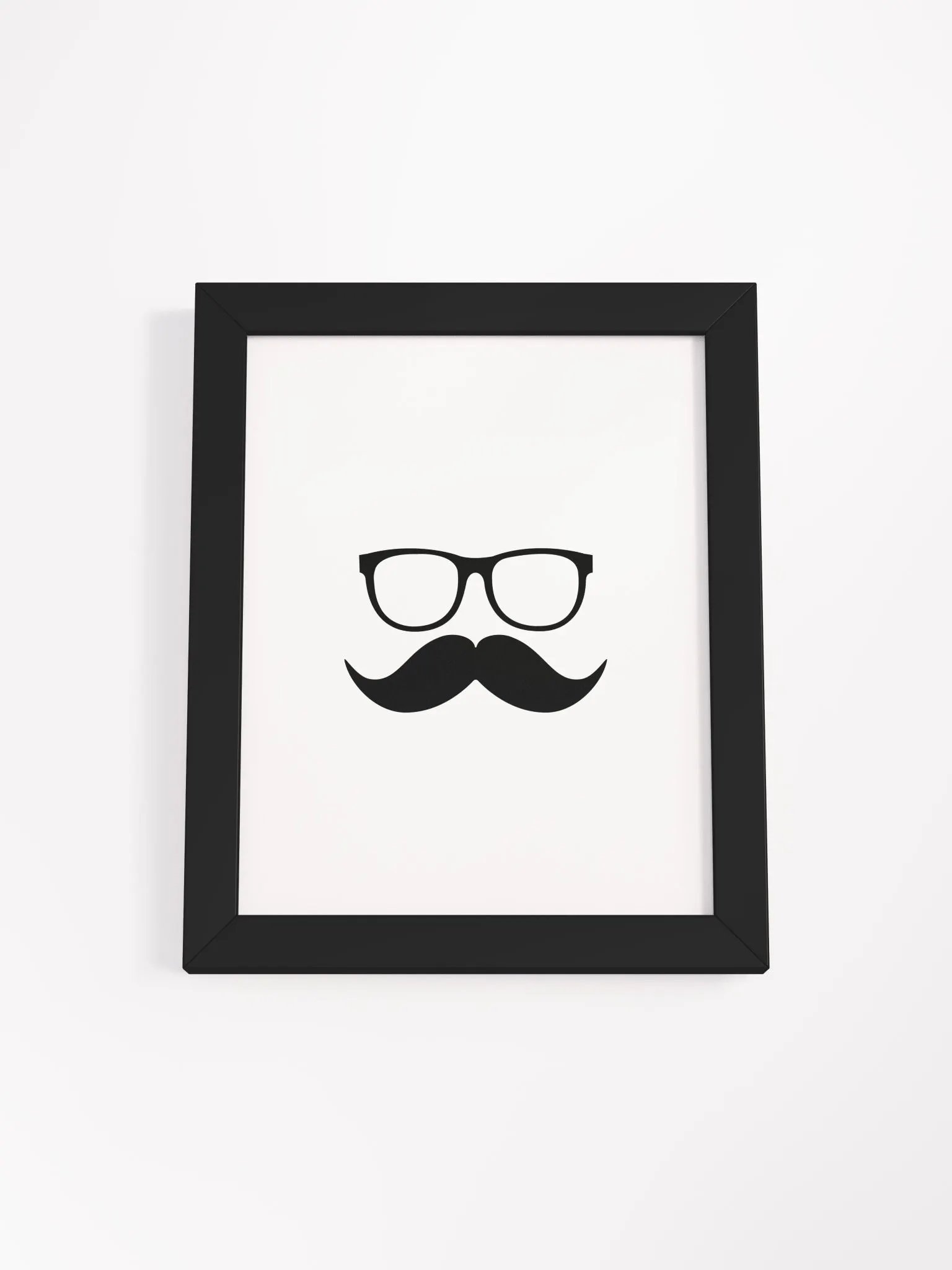 Black Moofstache Poster product image (1)