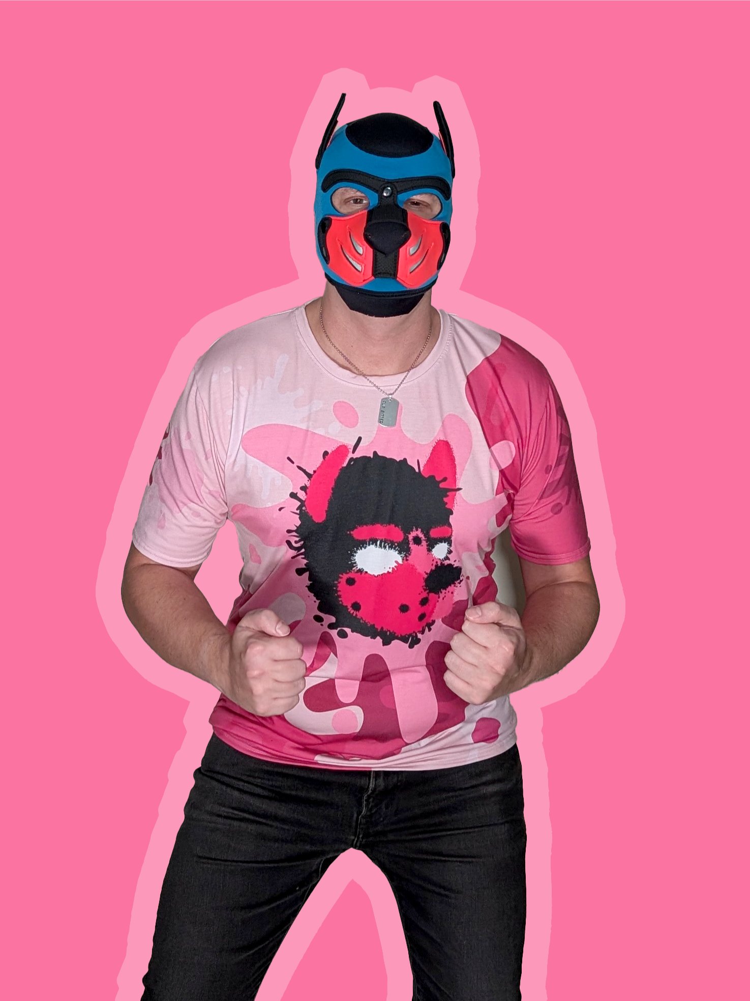 Chaos Splatter Shirt - Hot Pink product image (1)