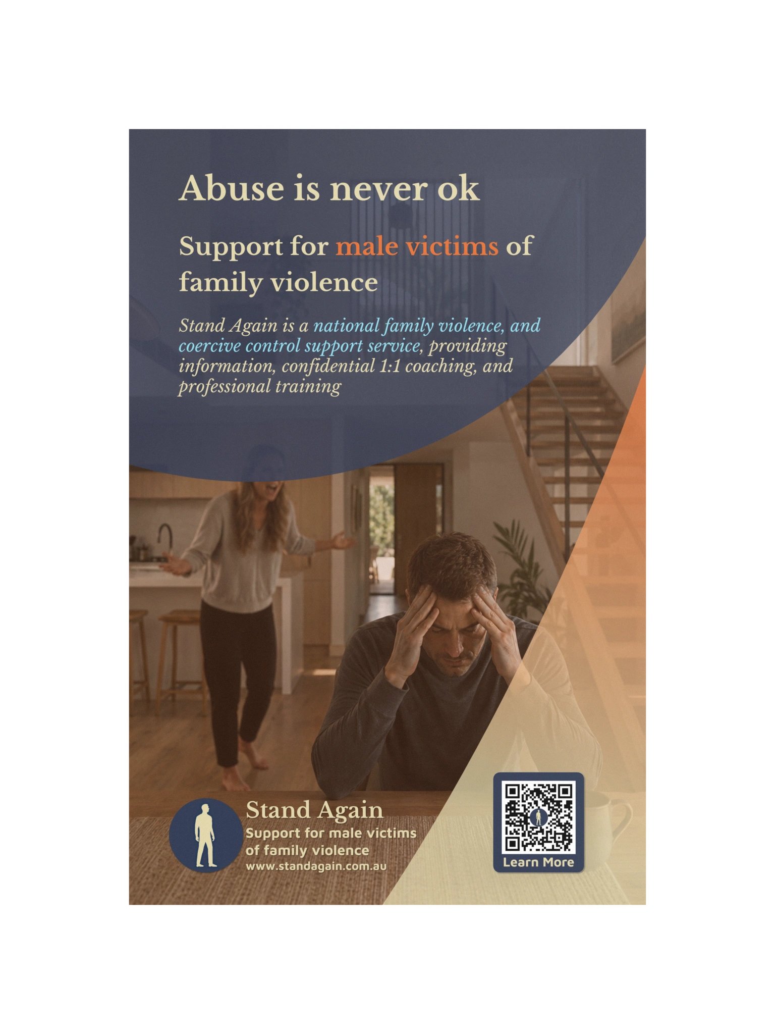 Poster H: "Abuse is never ok" product image (4)