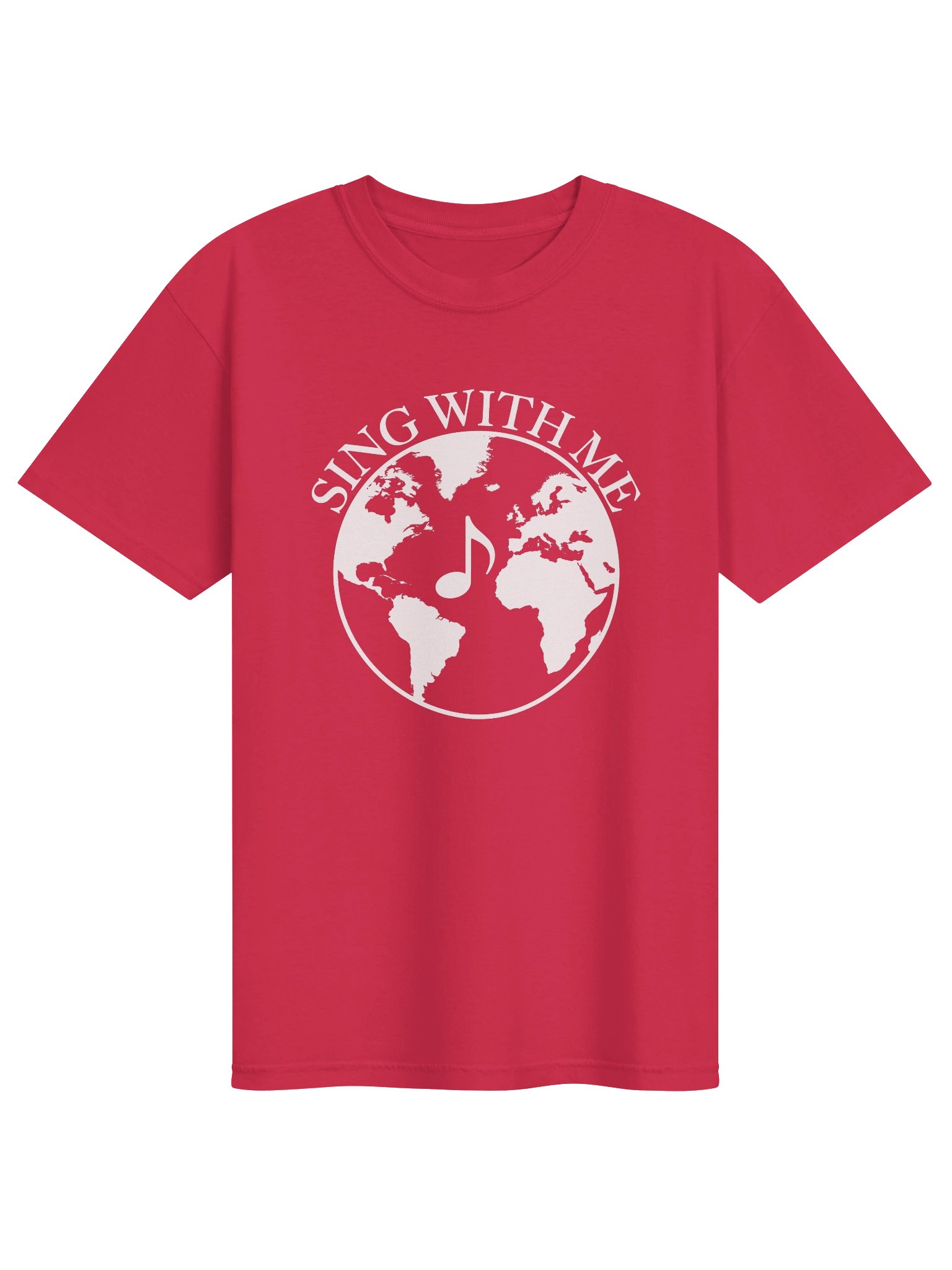 "Sing with Me" Shirt - Africa World View - RED product image (1)