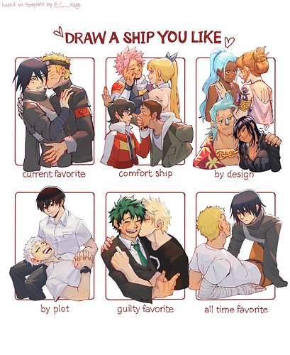 the gang's all here :'))
(template based on @/__ksgi's 'draw a chara you like' template!!)
------
{ #artmeme #sns #narusasu #...
