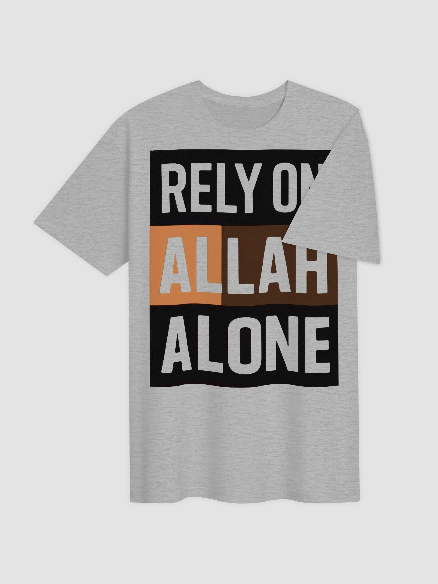 Rely On Allah Alone T-Shirt | Minimalist Tawakkul Tee | Modern Islamic Streetwear product image (4)
