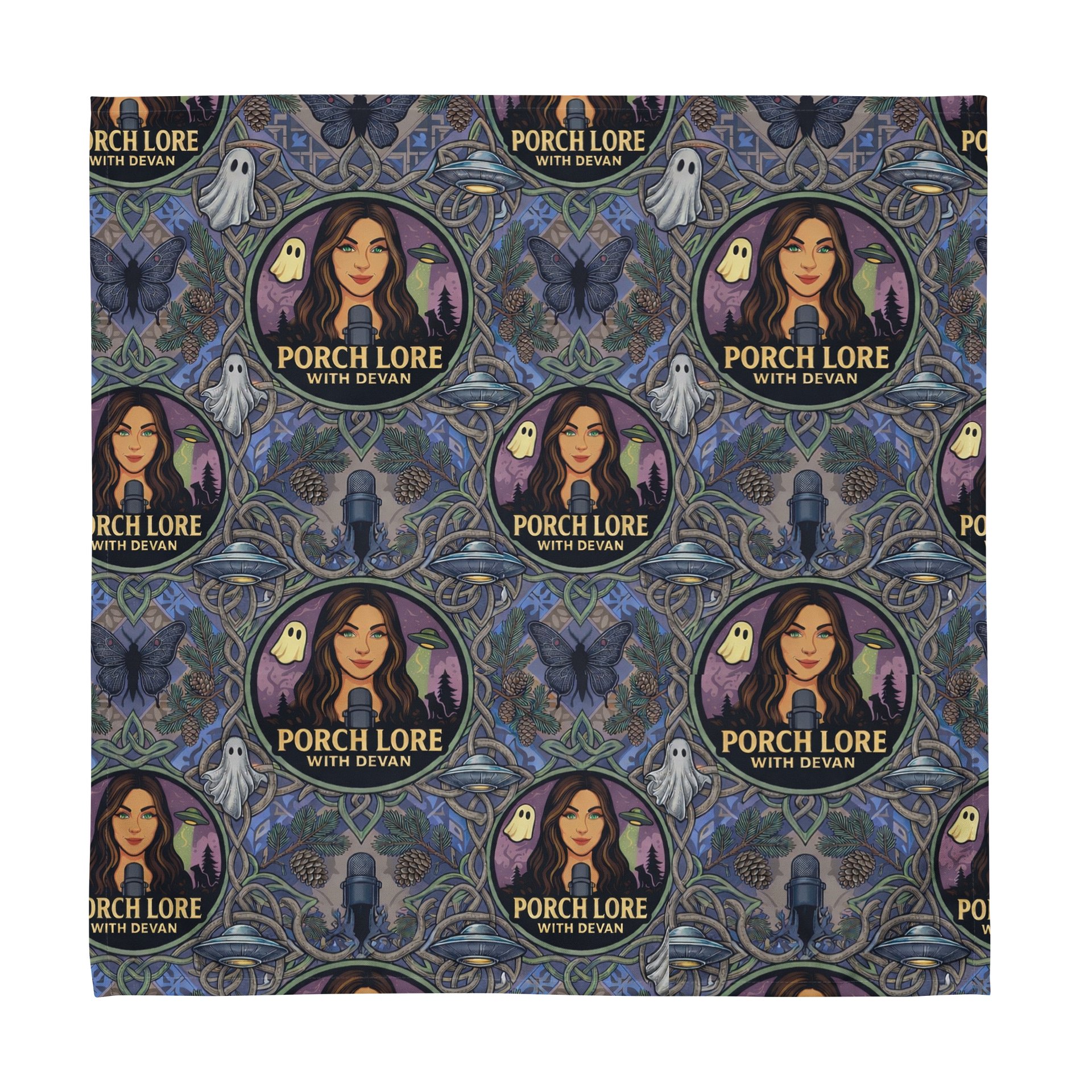 PORCH LORE DEVAN PERIWINKLE MOTH TABLE NAPKINS product image (1)